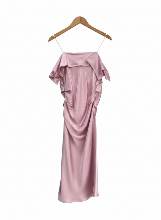 HELMUT LANG front drape dress (S)