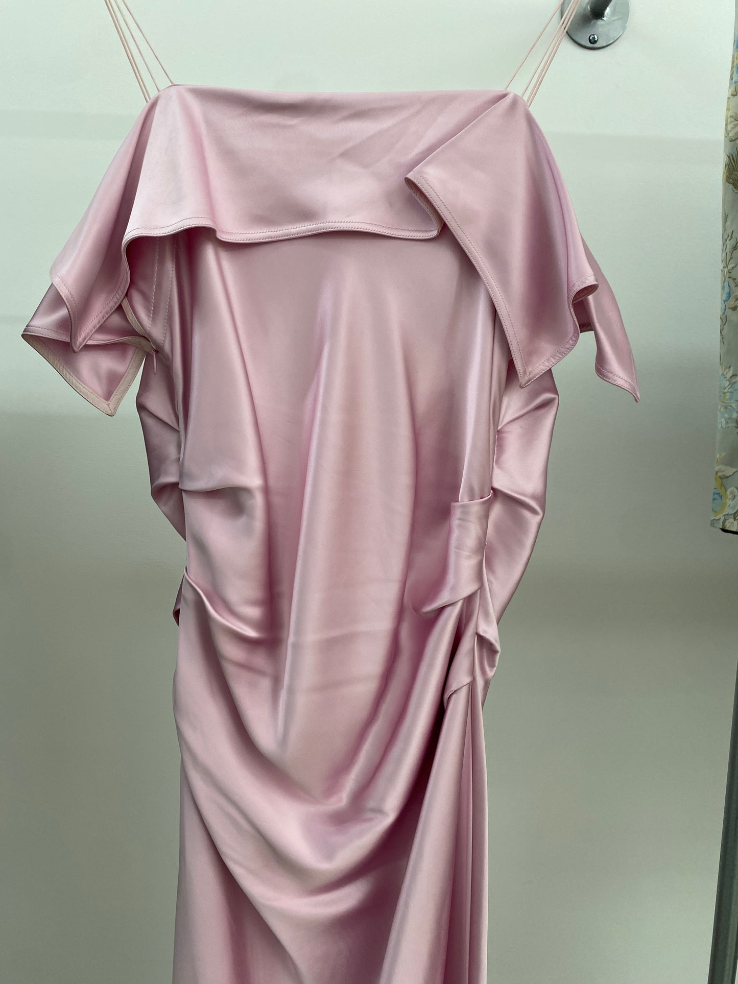 HELMUT LANG front drape dress (S)