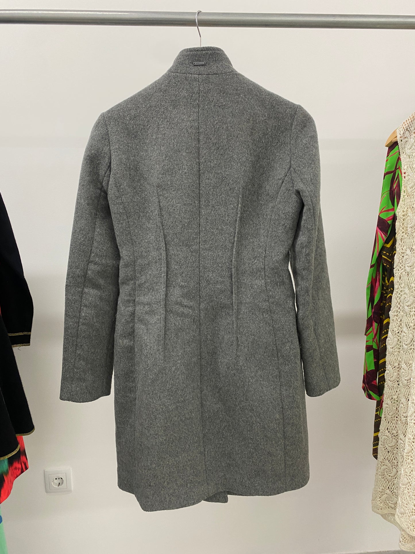 ARMANI grey wool coat (S)