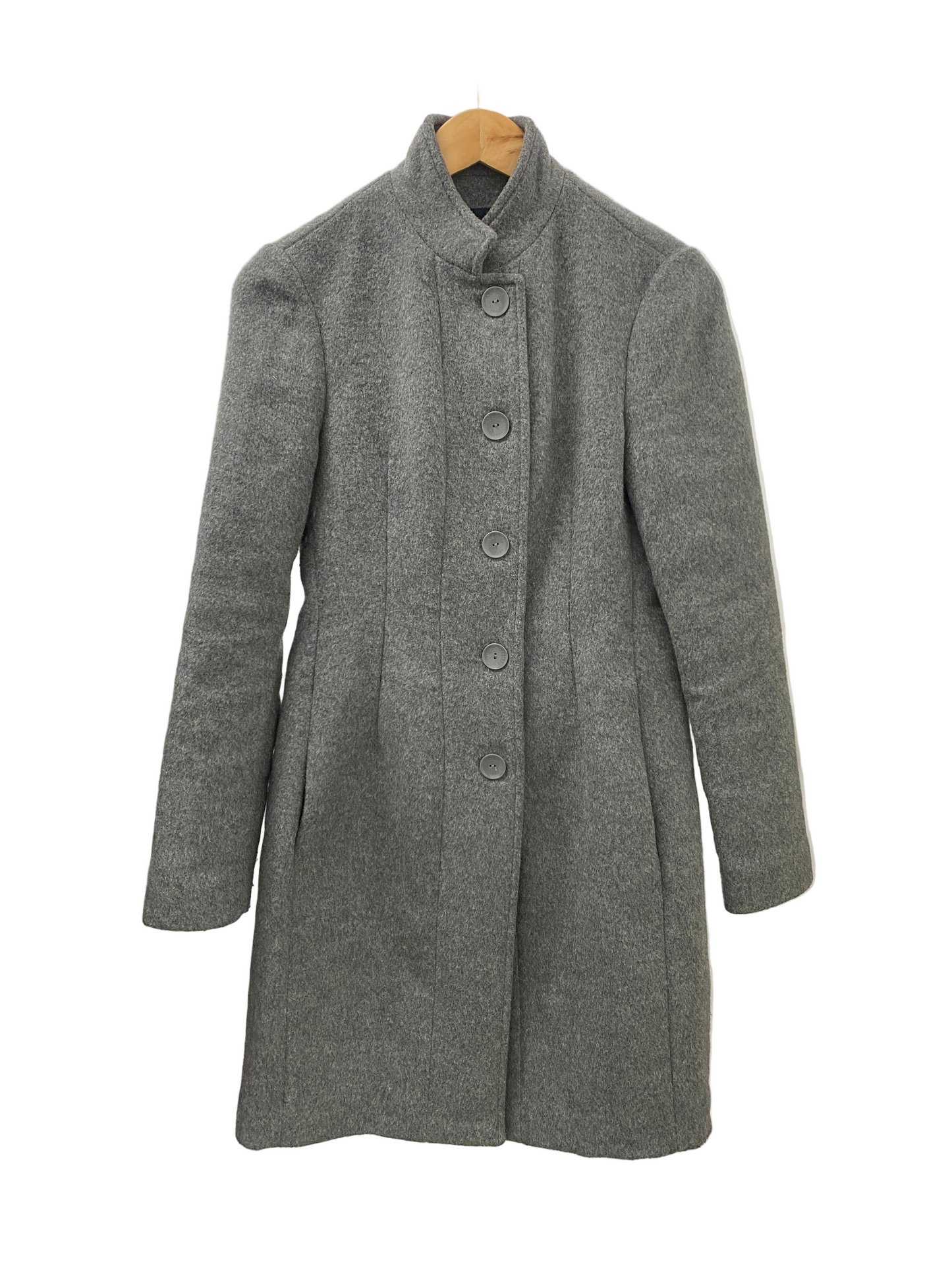 ARMANI grey wool coat (S)