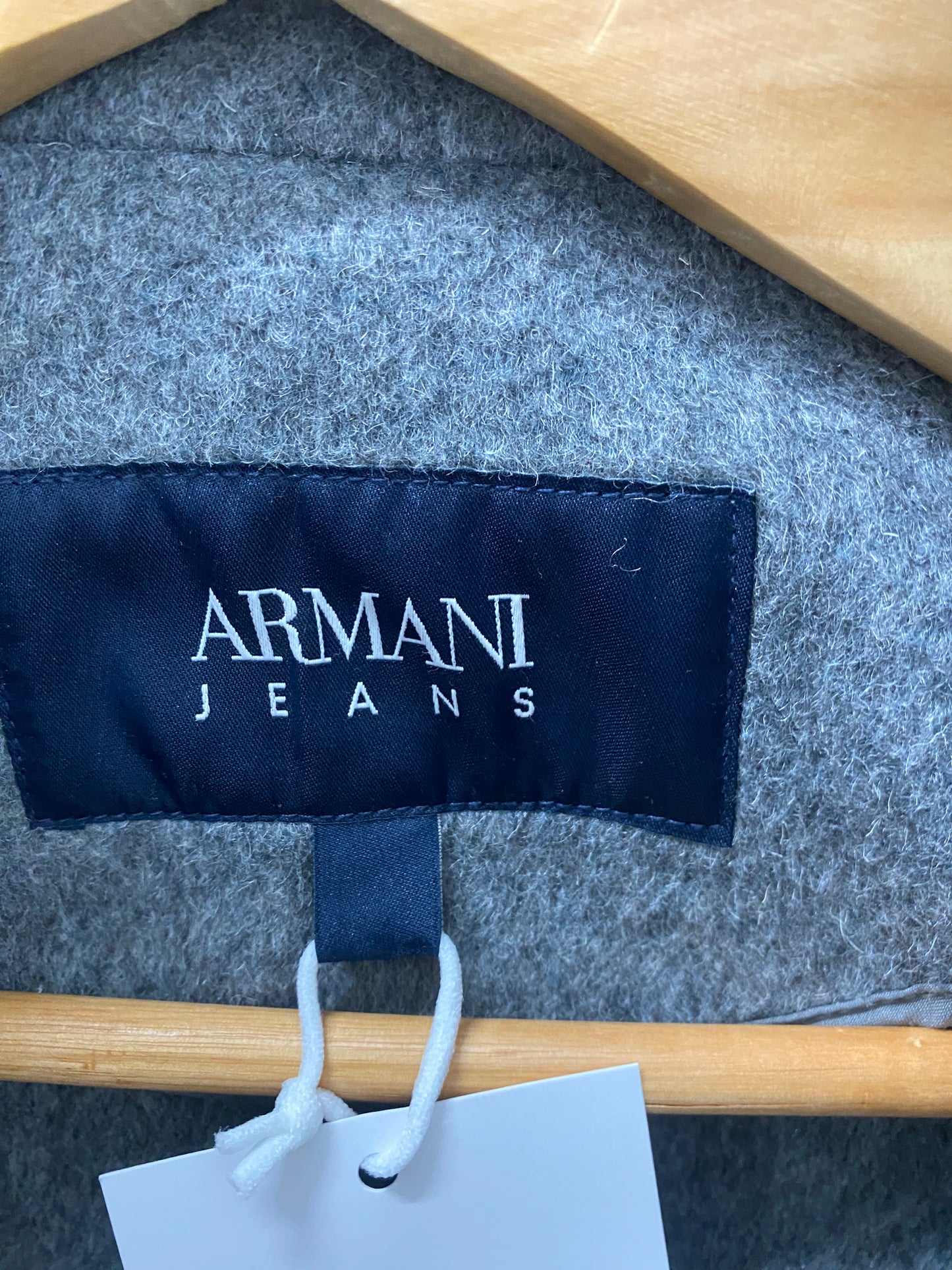 ARMANI grey wool coat (S)