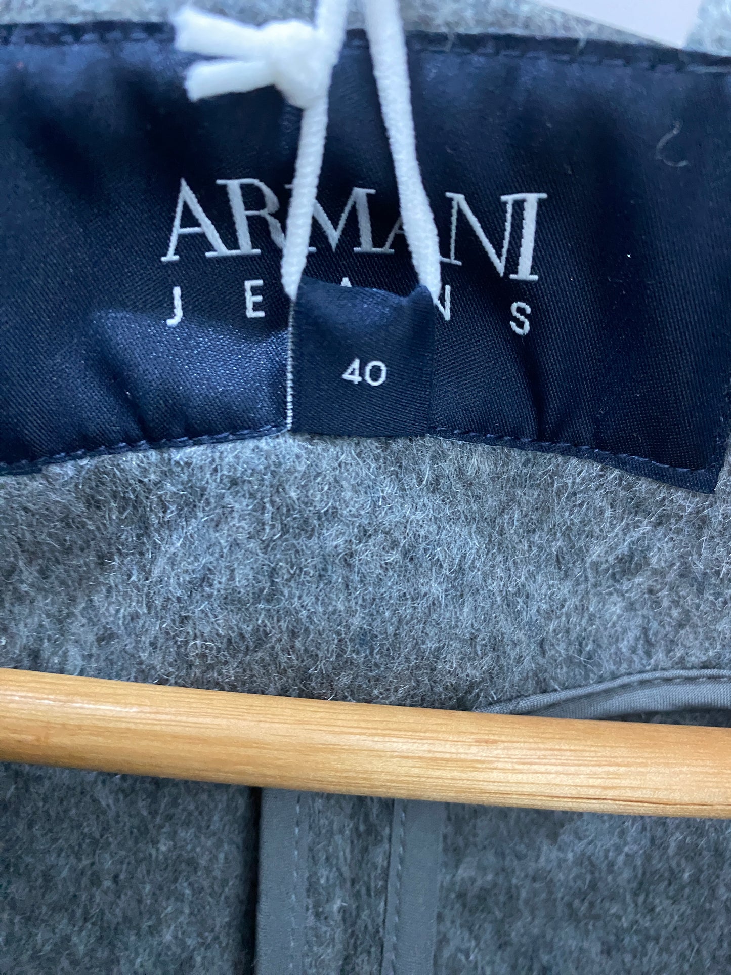 ARMANI grey wool coat (S)