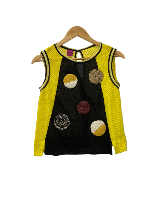 SAVE THE QUEEN yellow top (S)