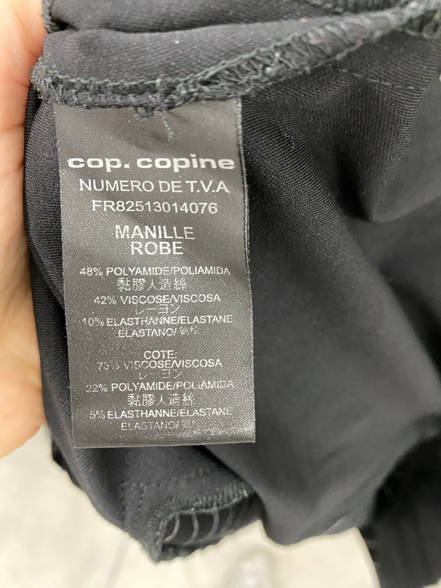 COP COPINE pin stripe patchwork dress (L)