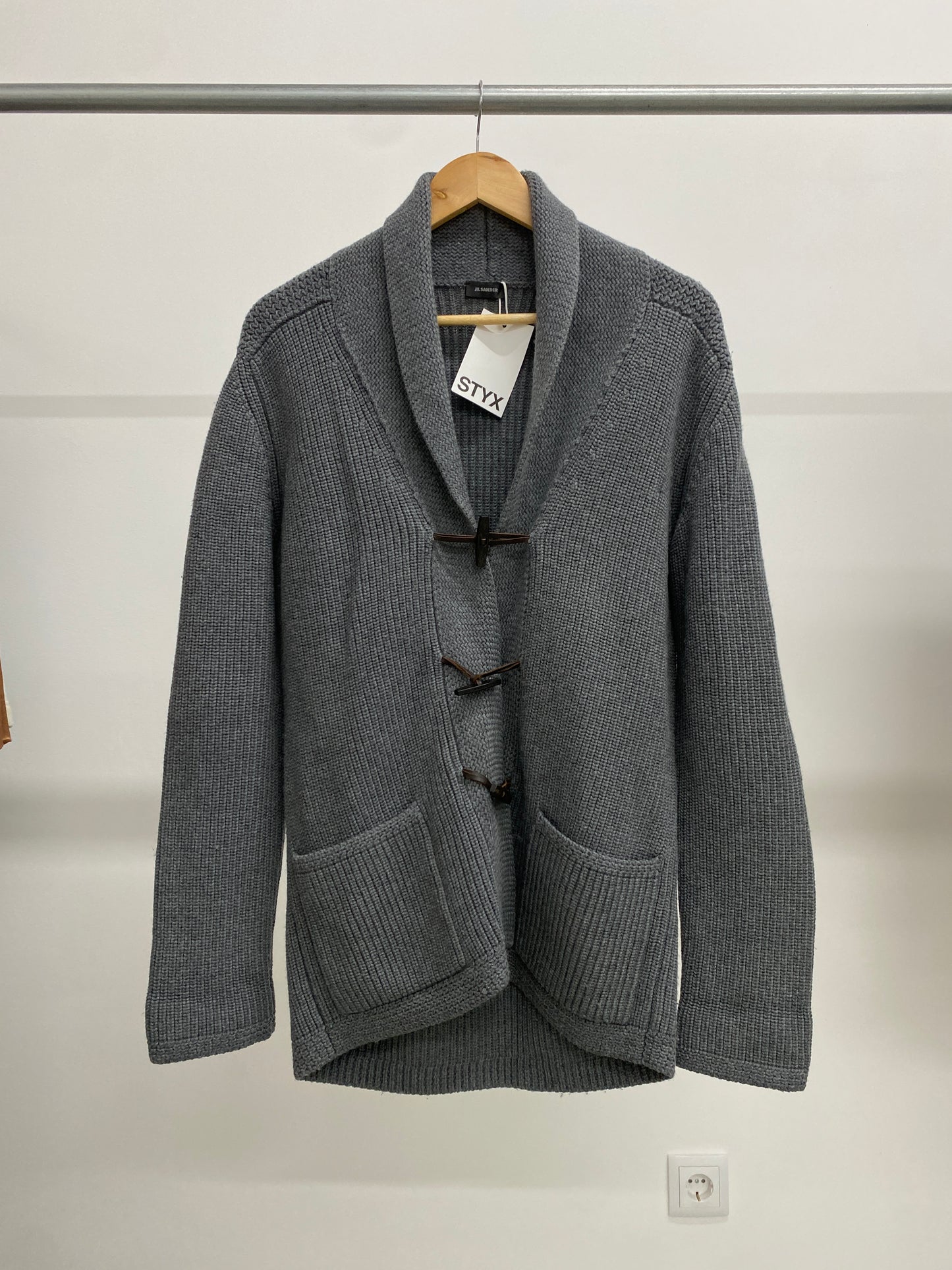 JIL SANDER wool cardigan (XL)