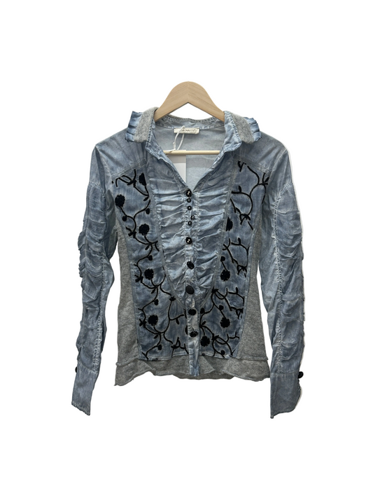 ELISA CAVALETTI blue/gray shirt (S)