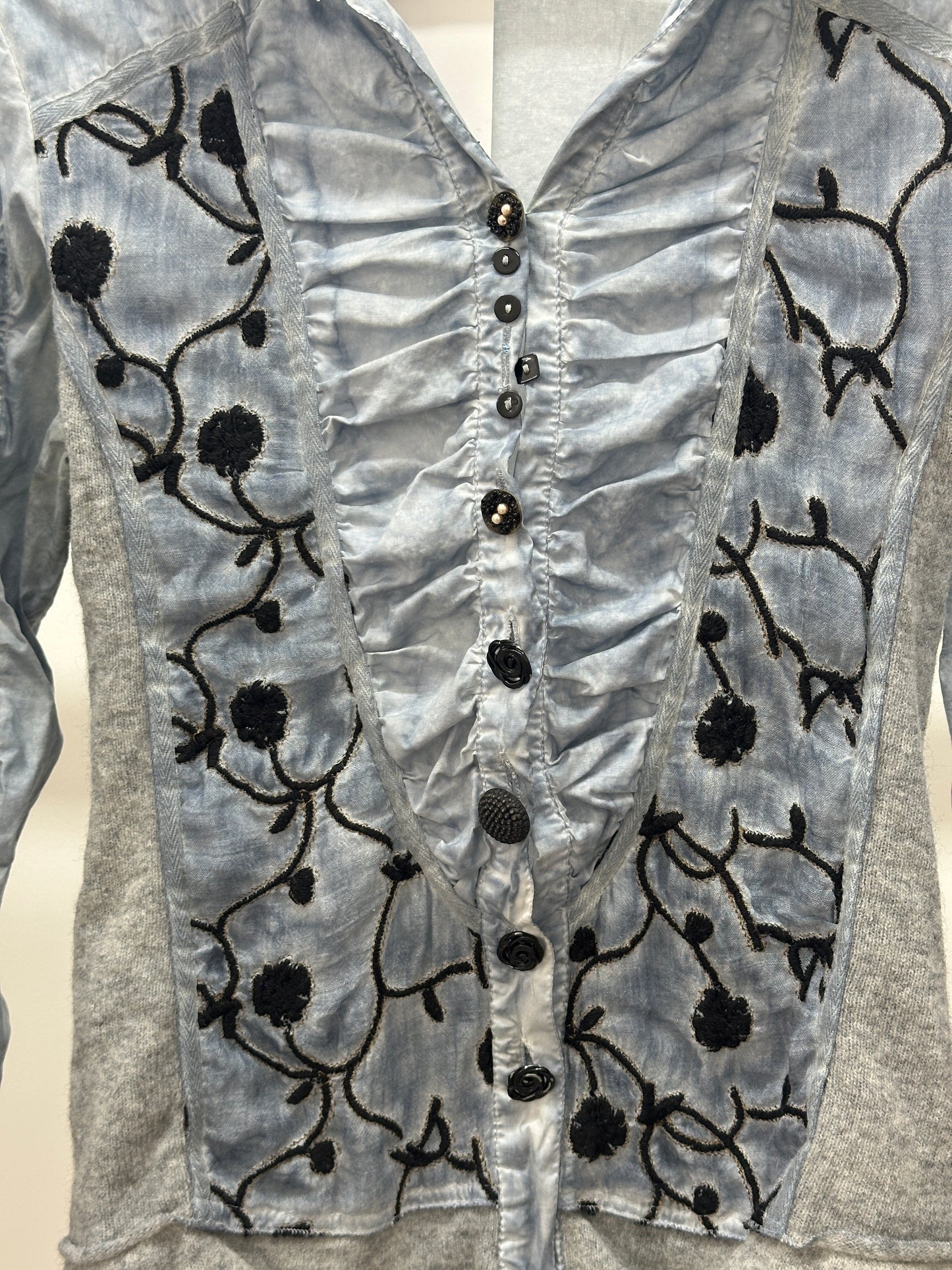 ELISA CAVALETTI blue/gray shirt (S)