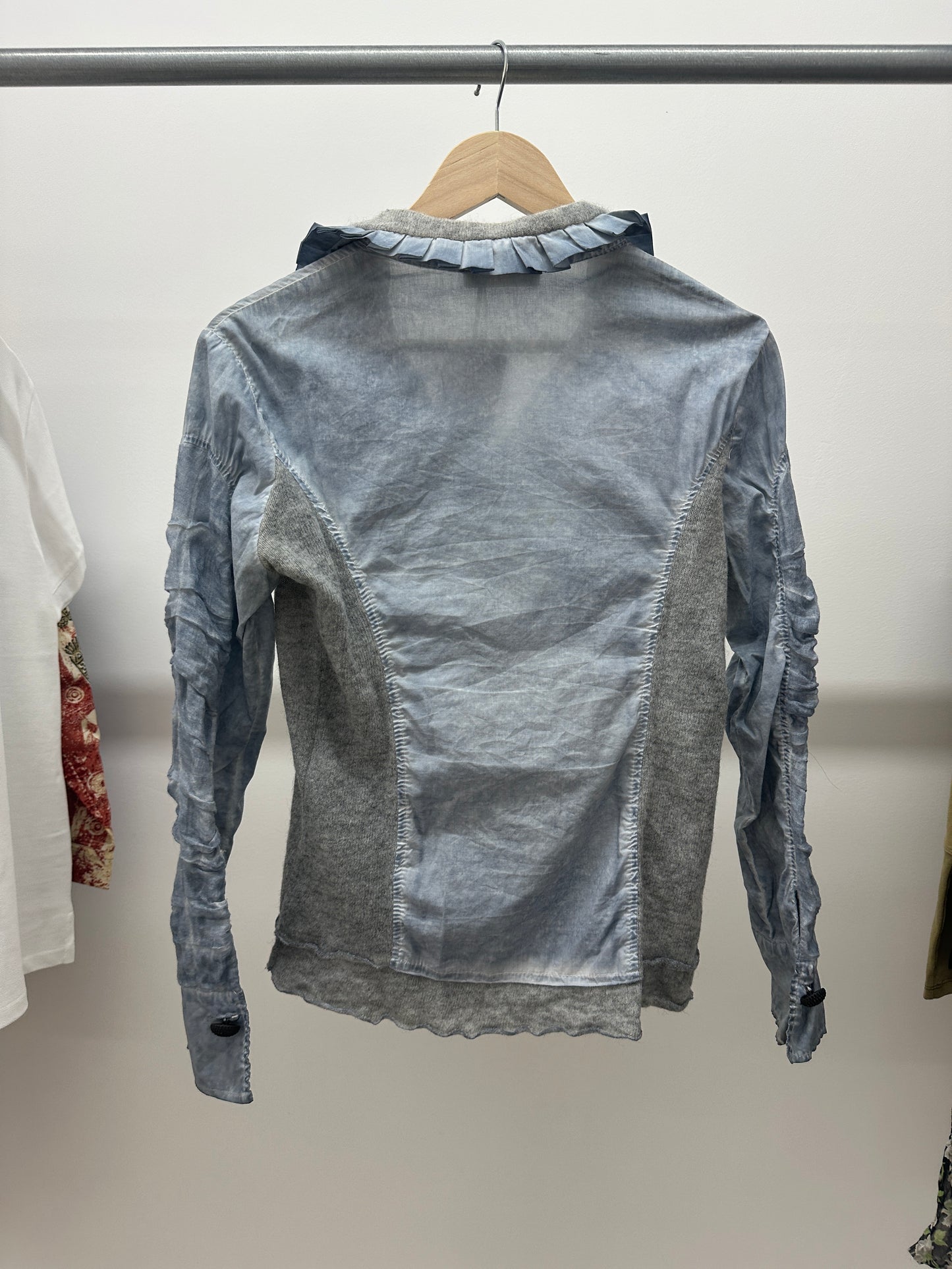 ELISA CAVALETTI blue/gray shirt (S)