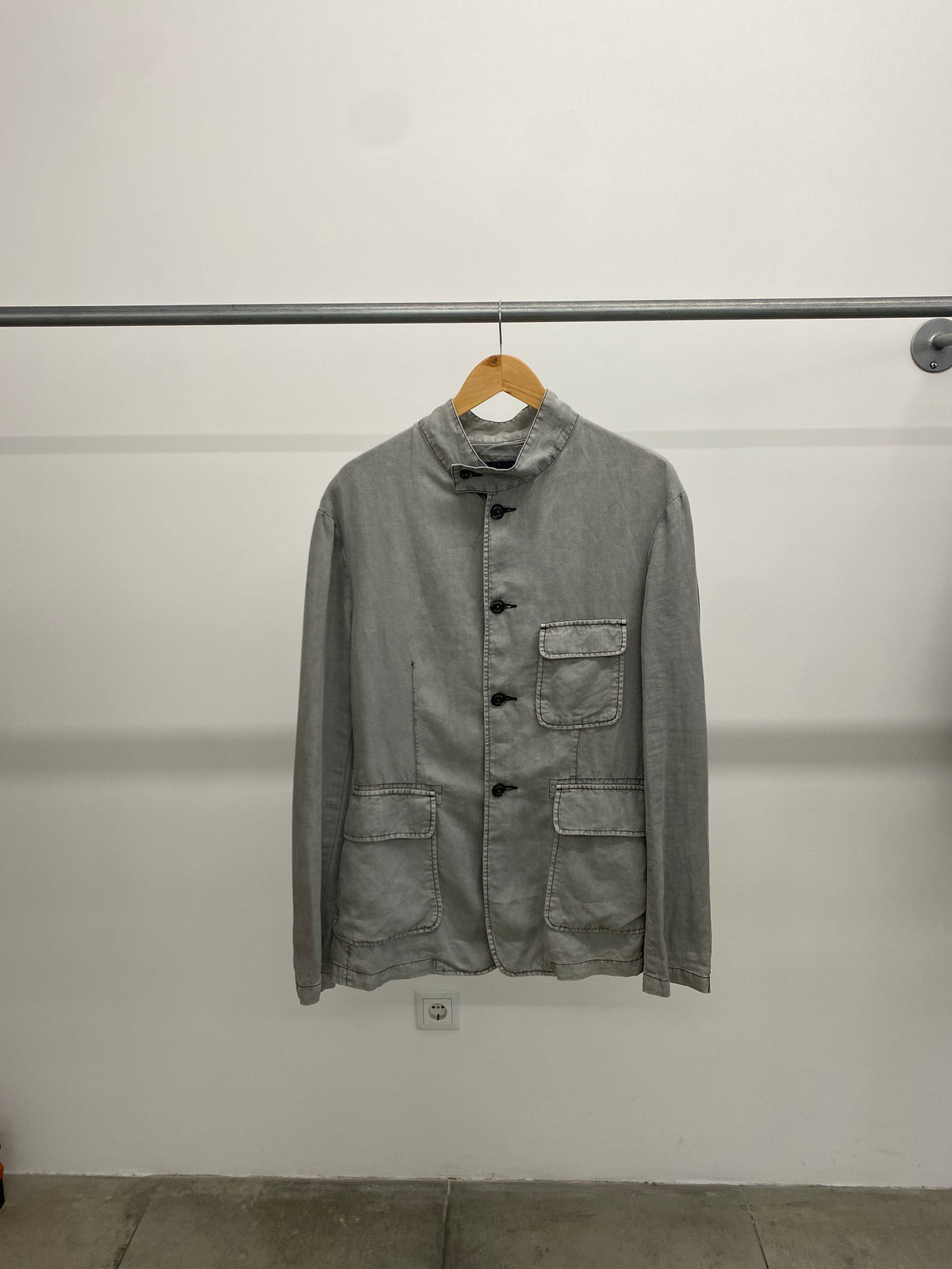 Armani Jeans grey linen jacket (L)