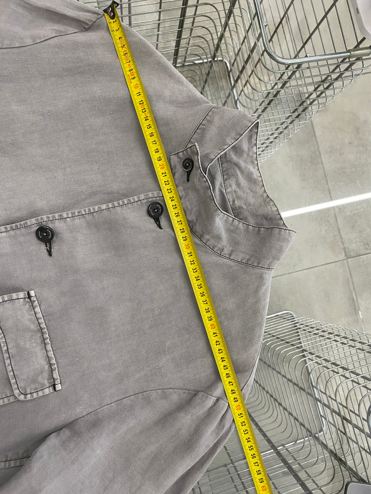 Armani Jeans grey linen jacket (L)