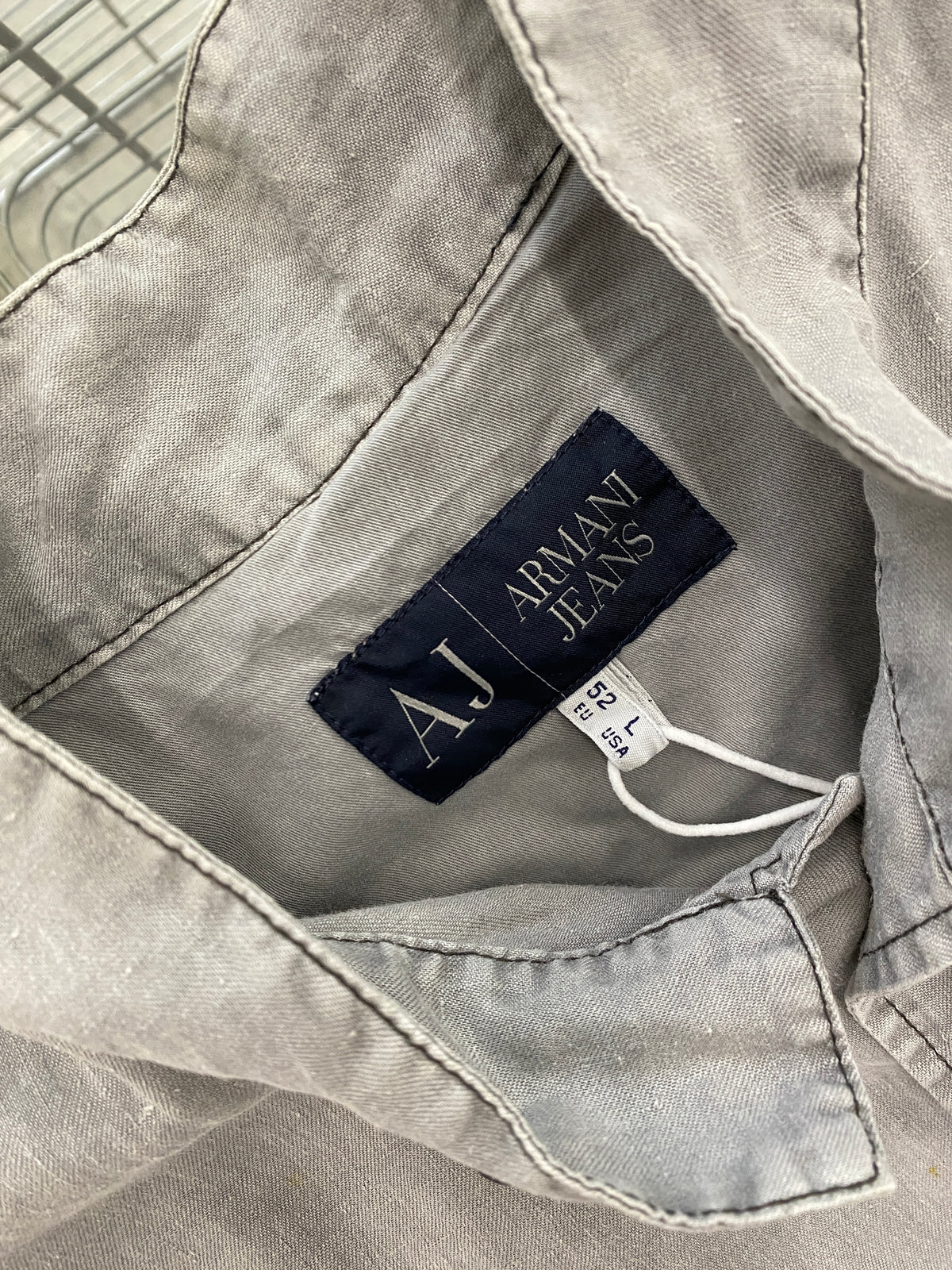 Armani Jeans grey linen jacket (L)