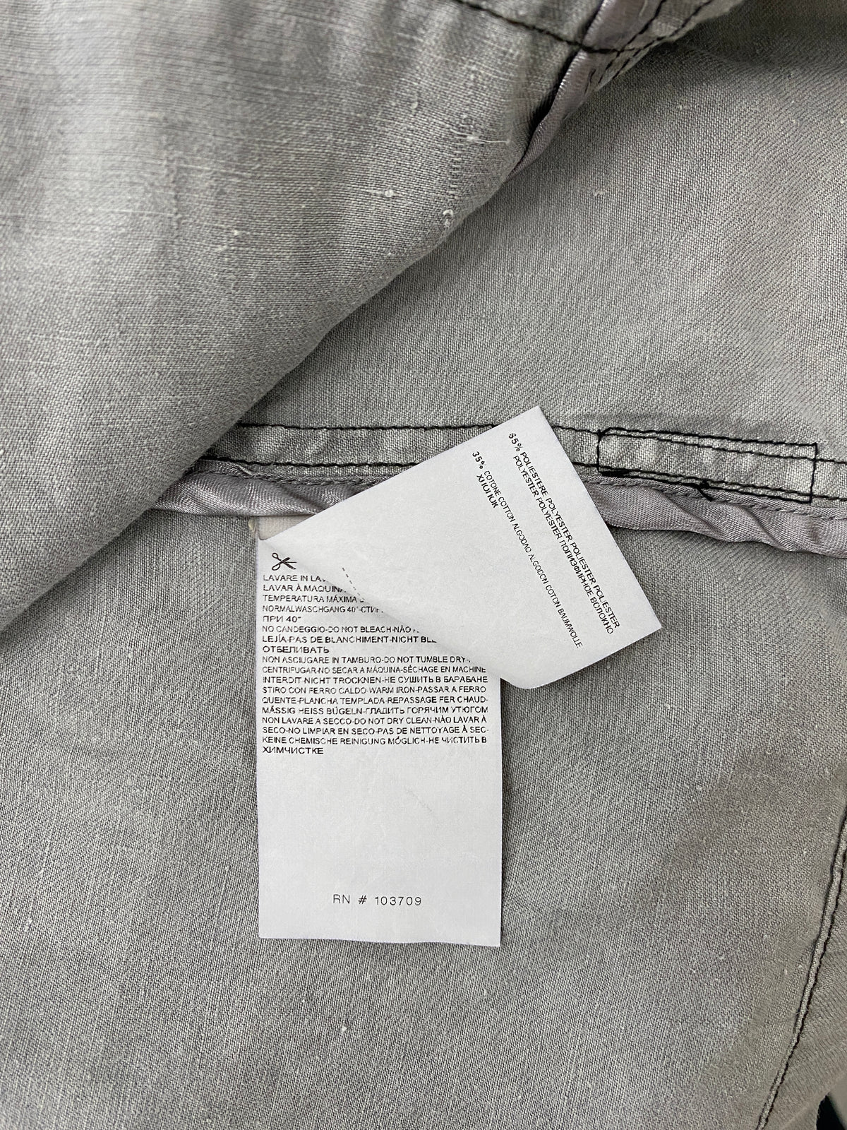 Armani Jeans grey linen jacket (L)