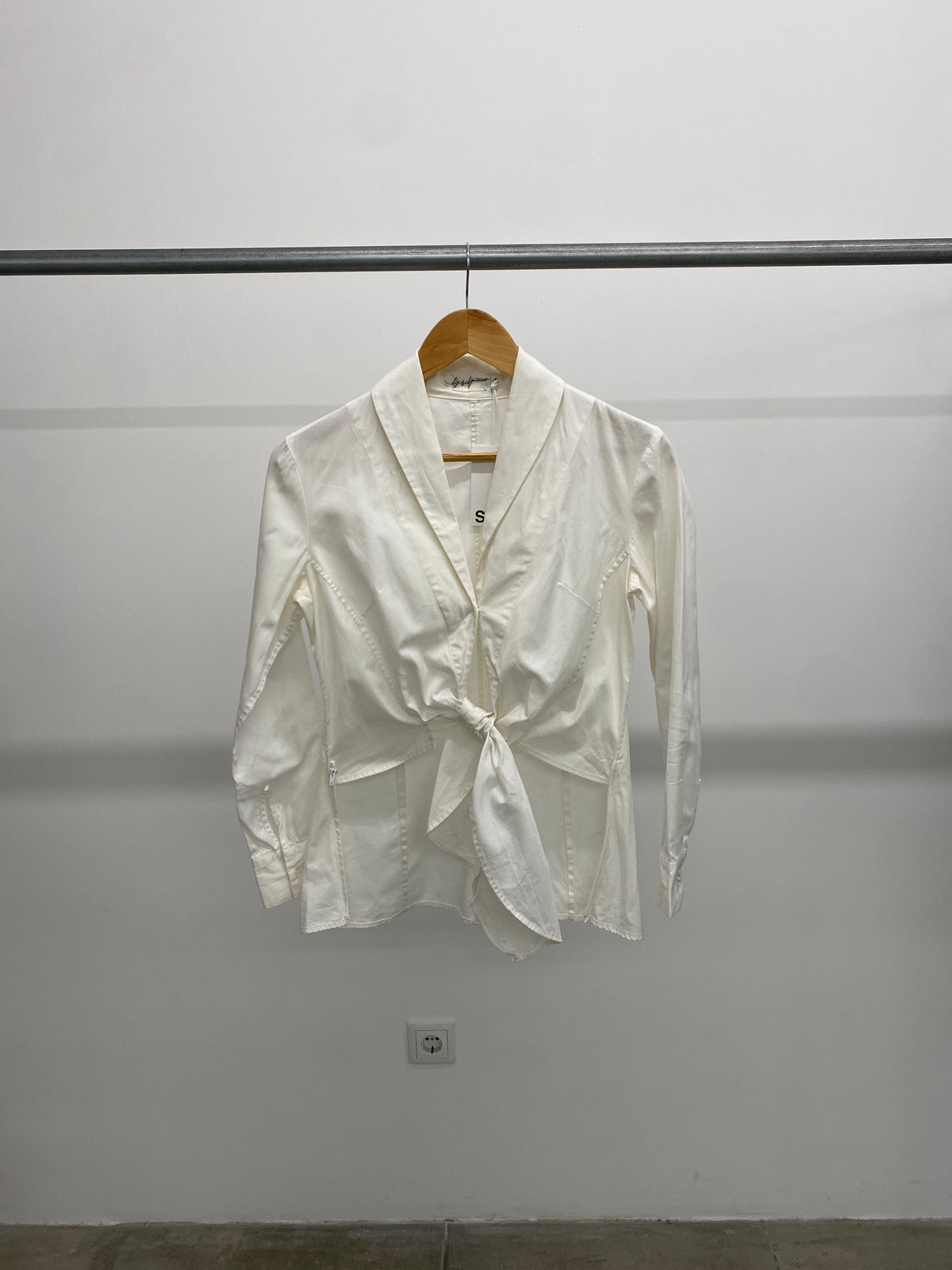 Yohji Yamamoto white cotton shirt (S)