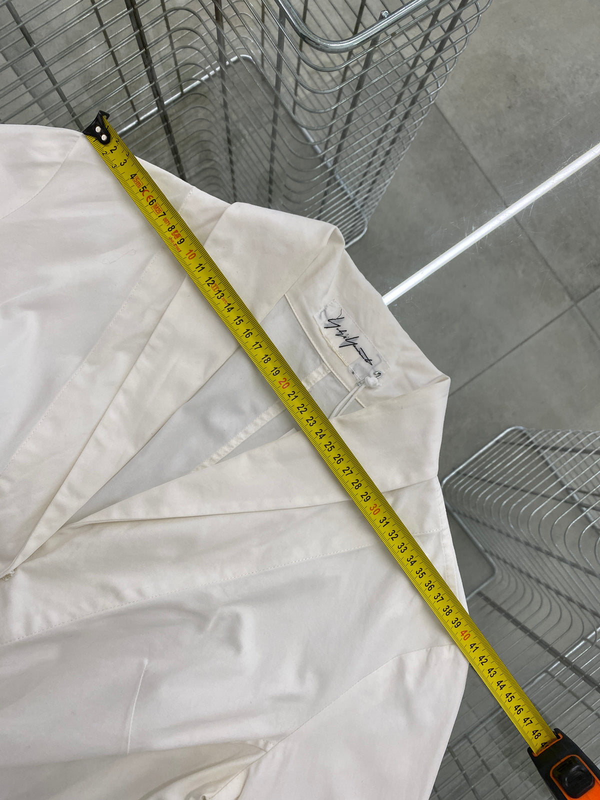 Yohji Yamamoto white cotton shirt (S)