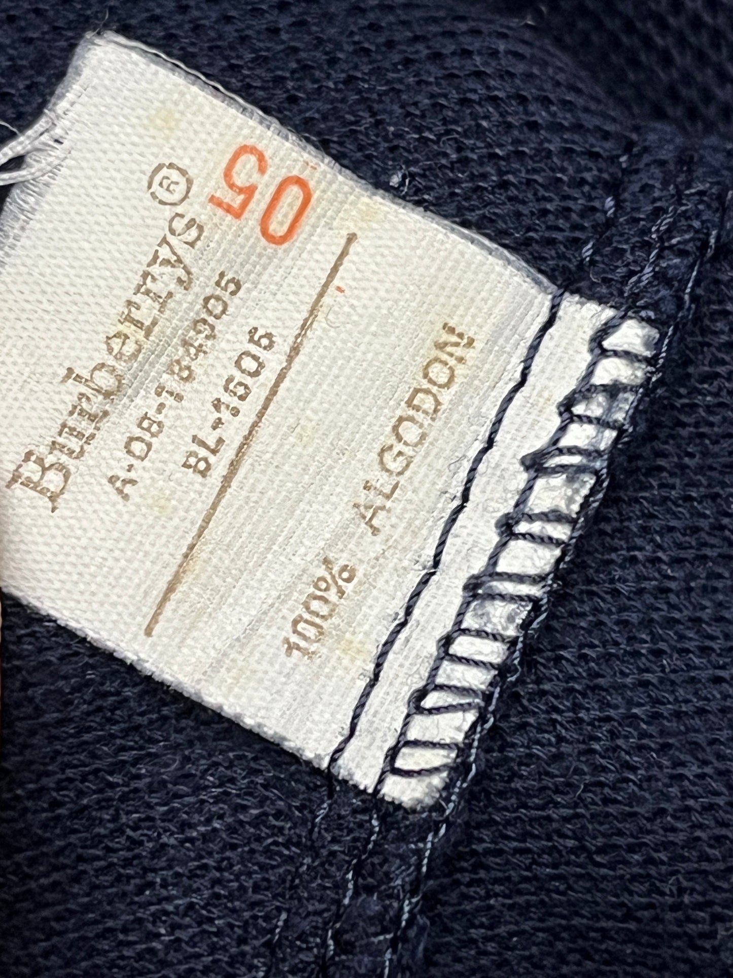 BURBERRY navy polo (M)