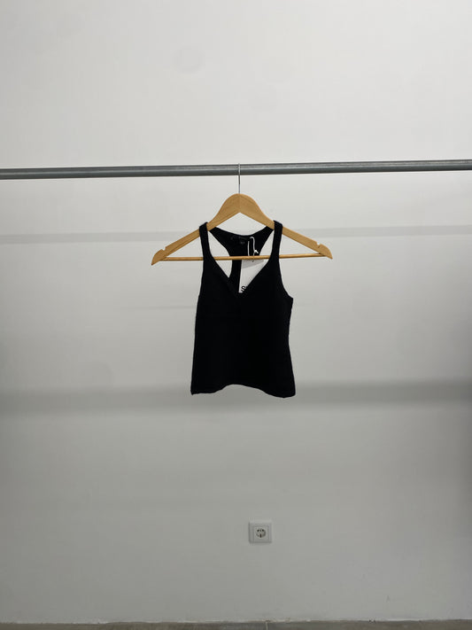 Gucci Fall/Winter 2002 by Tom Ford black cashmere top (XS)
