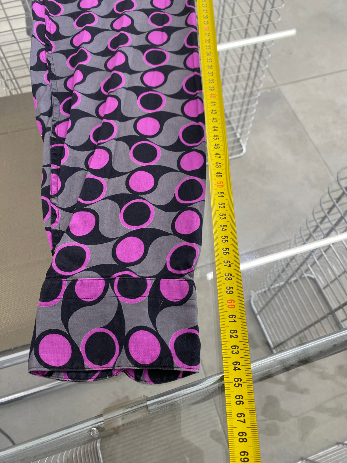 Agnès B. purple pattern shirt (M)