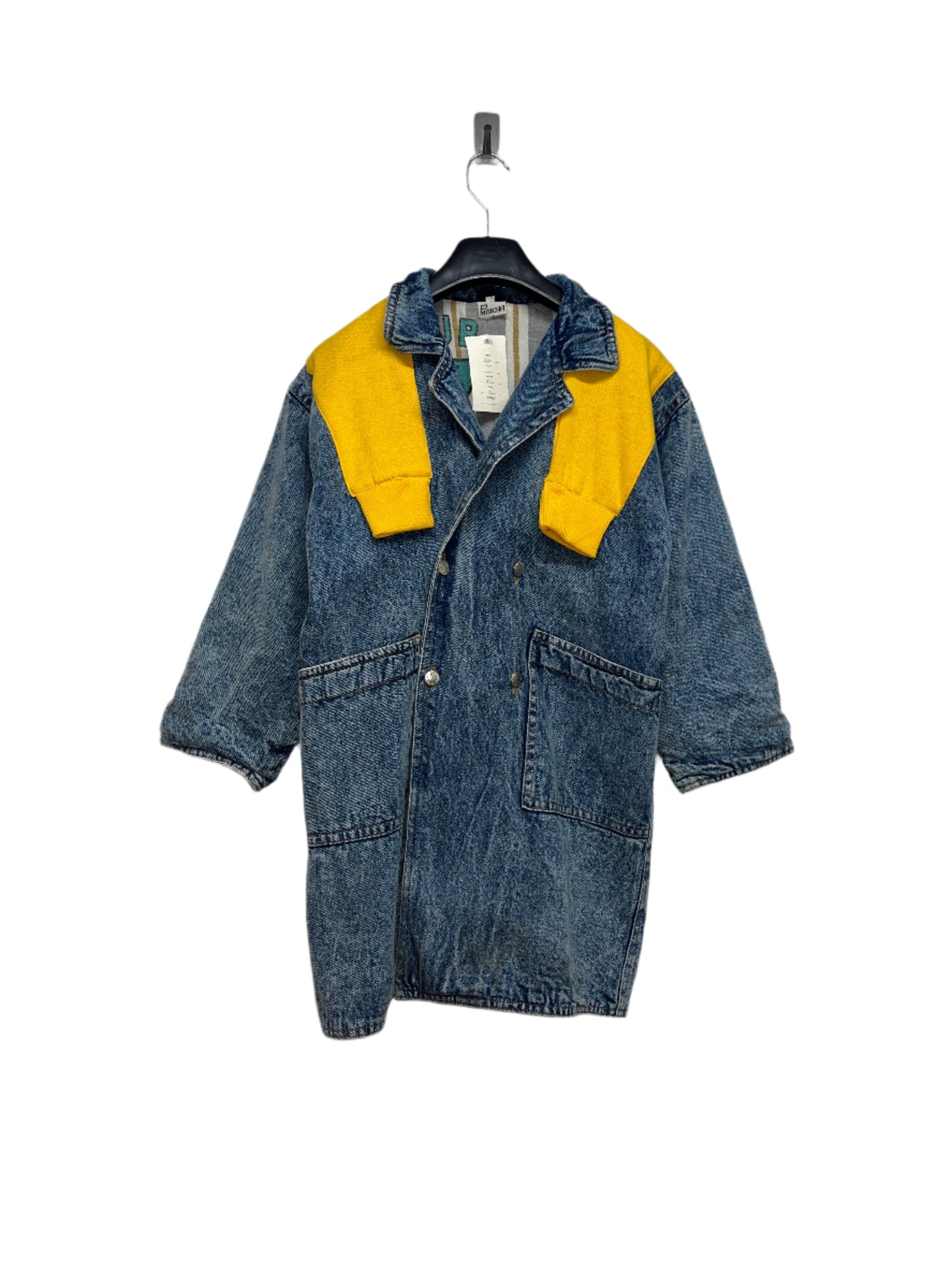 VINTAGE denim jacket with sweater attached (XS/S)