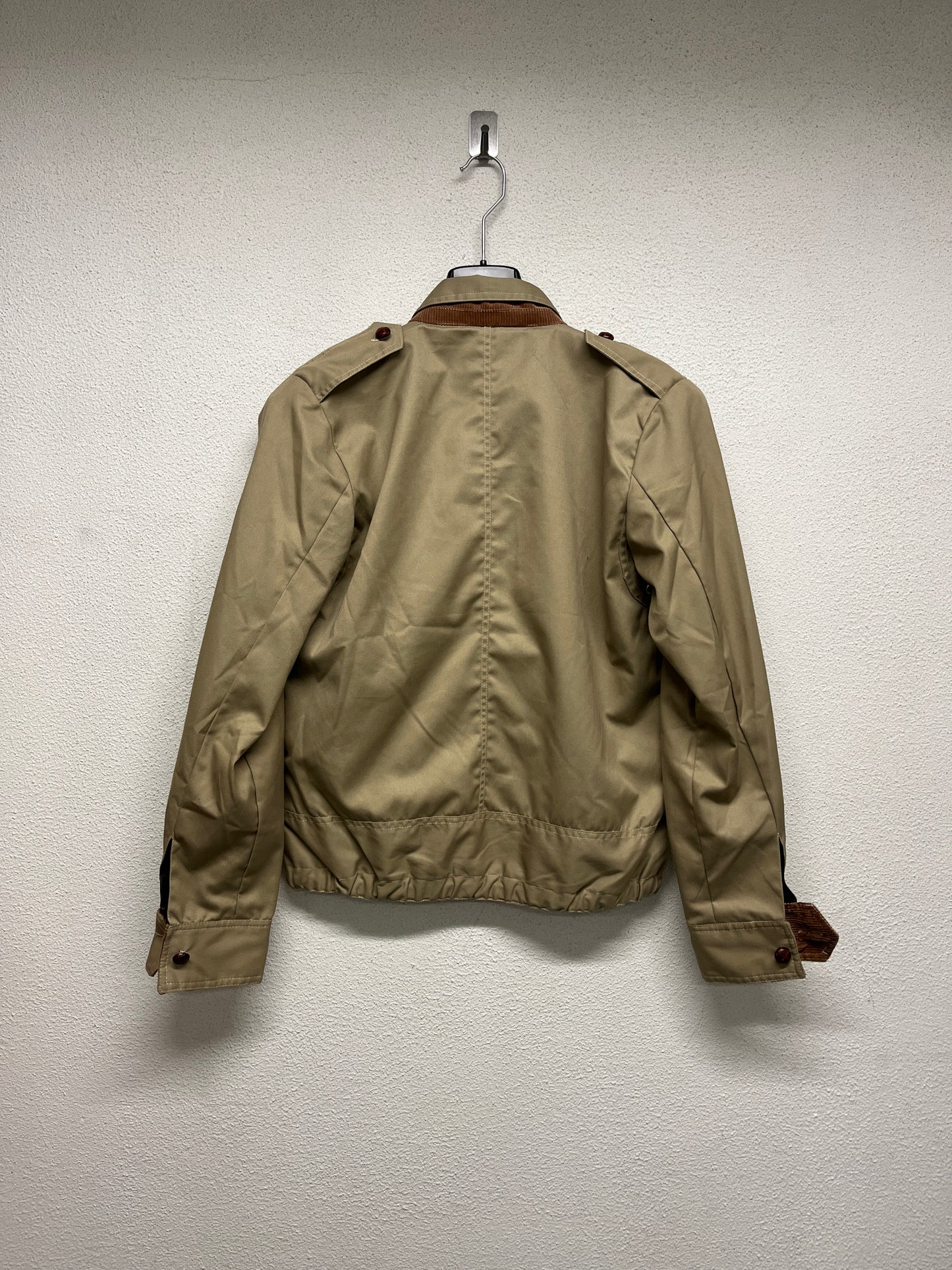 VINTAGE military cargo trucker jacket (S/M)