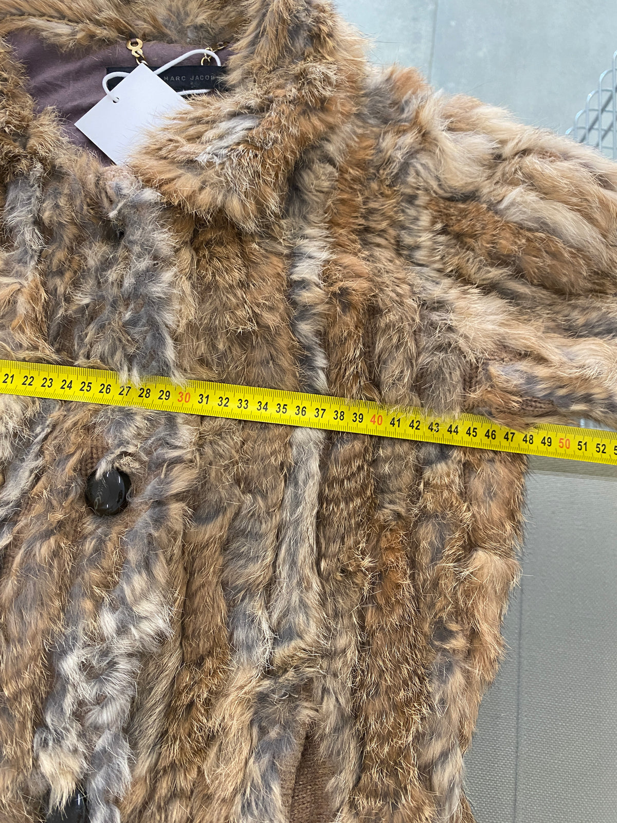 Marc by Marc Jacobs Fall/Winter 2012 brown rabbit fur jacket (S)
