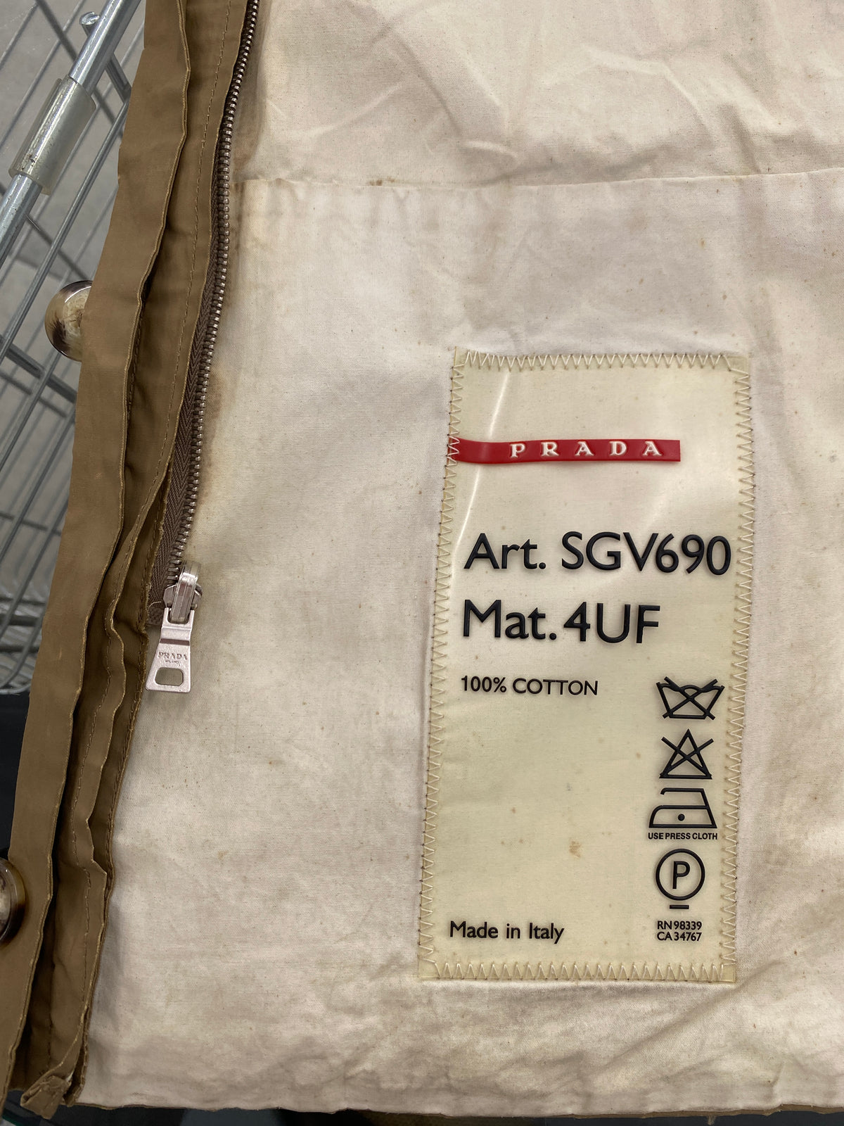 Prada Spring/Summer 2000 camel jacket (L)