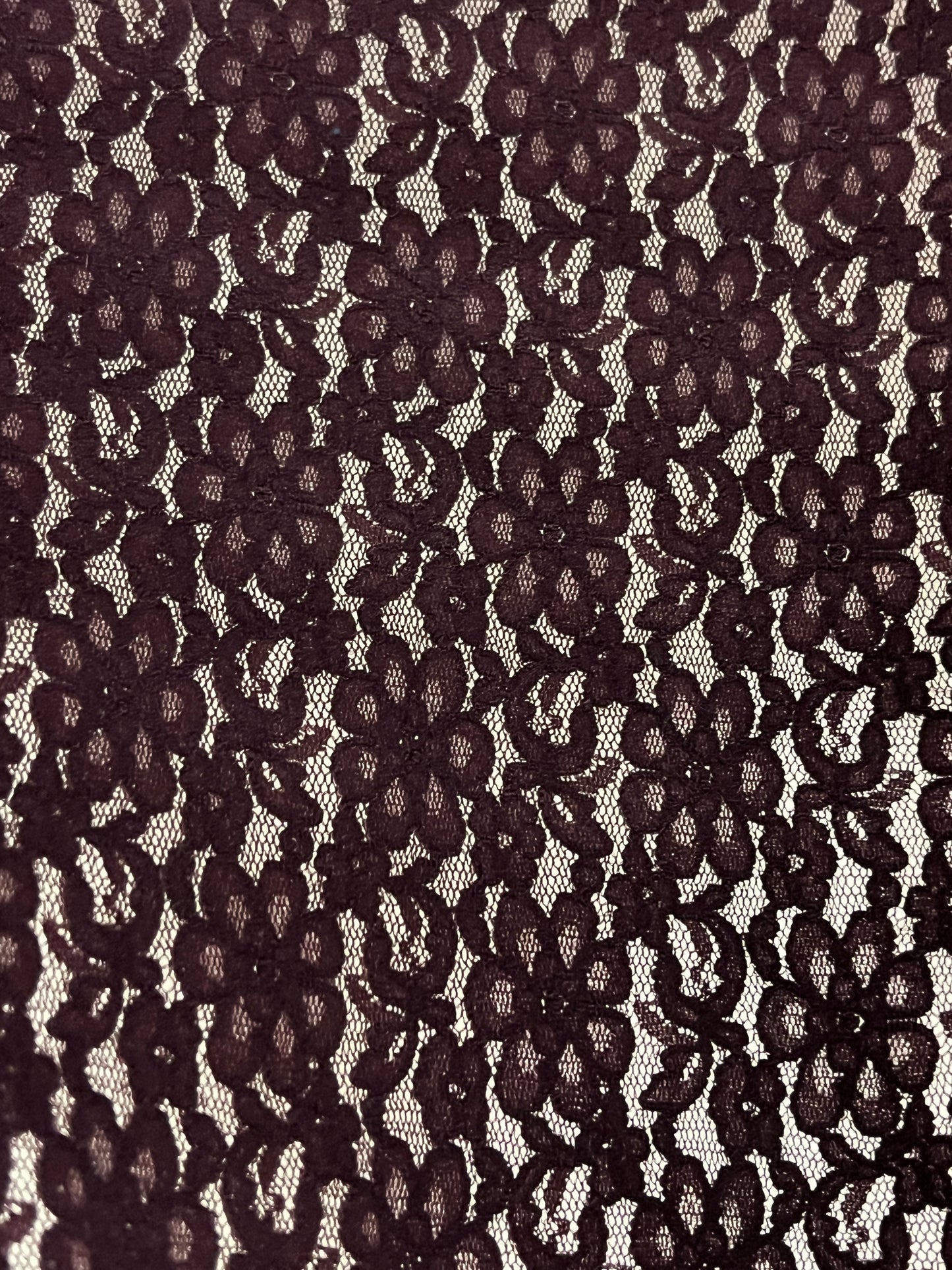 DOLCE & GABBANA purple lace top (S)