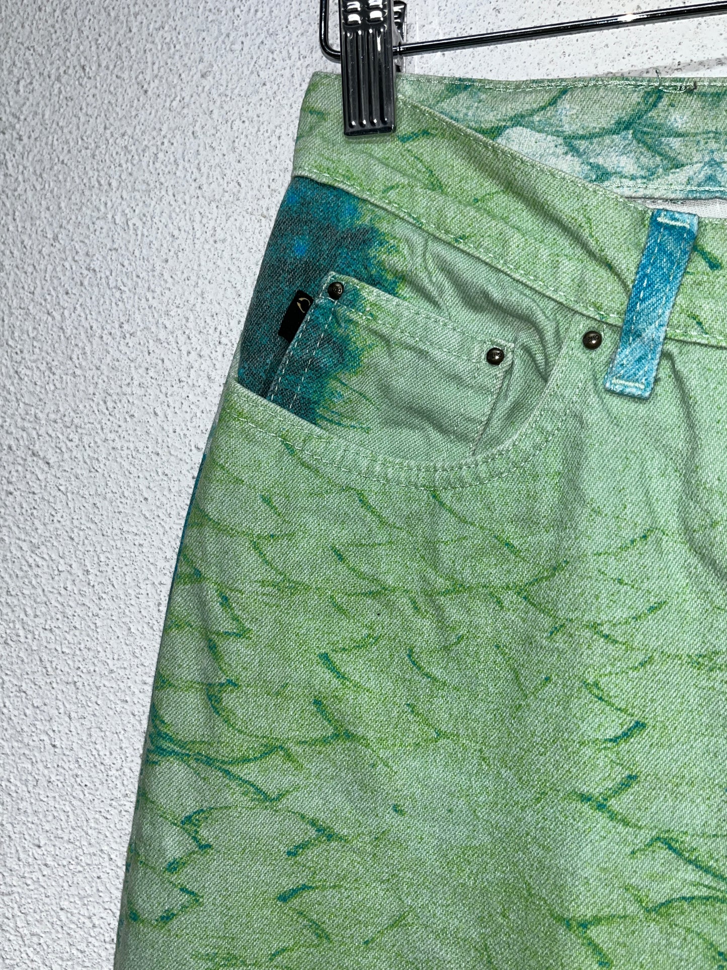 ROBERTO CAVALLI animal-abstract print trousers (M)