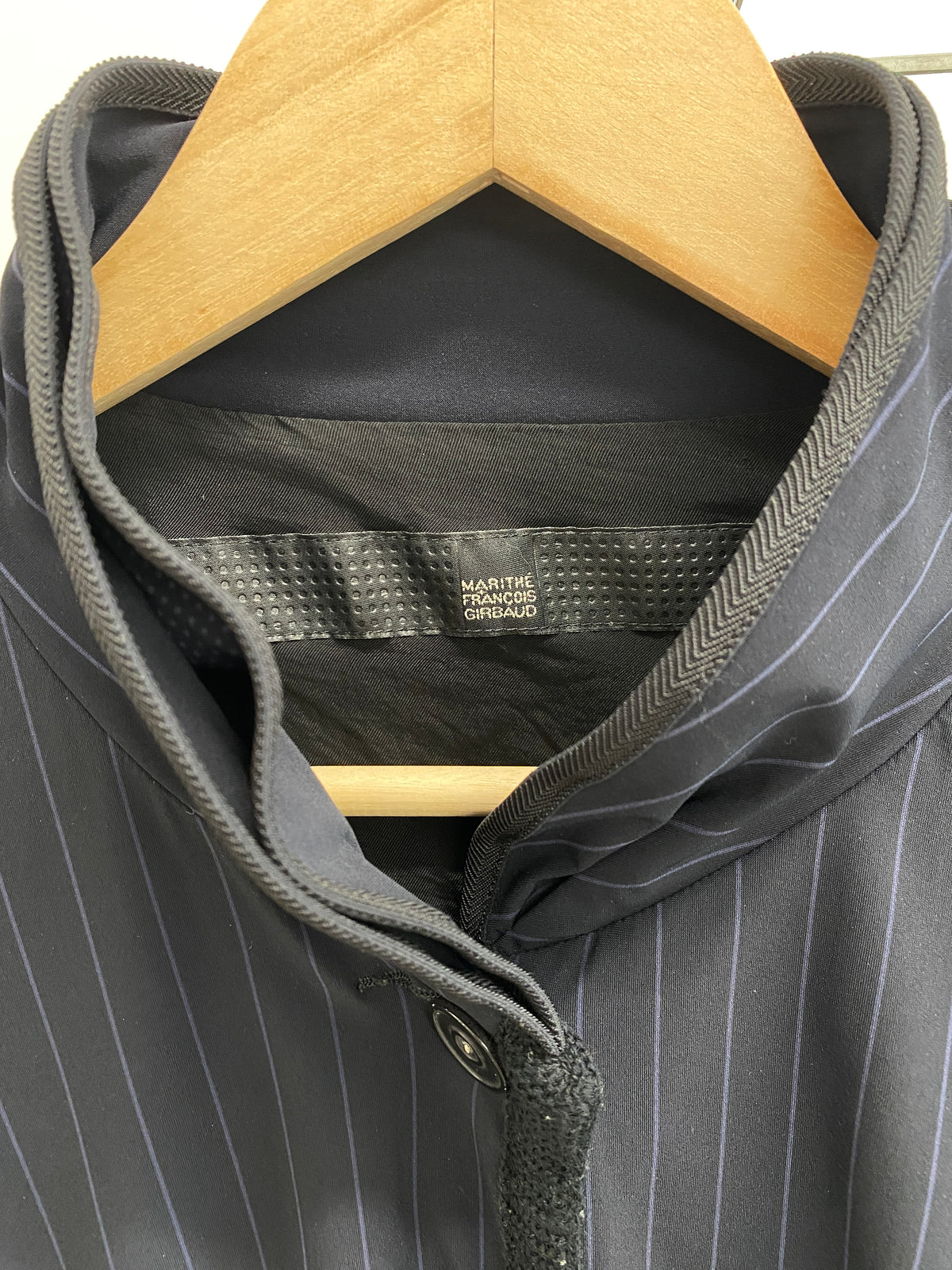 Marithé François Girbaud stripped navy jacket (M)