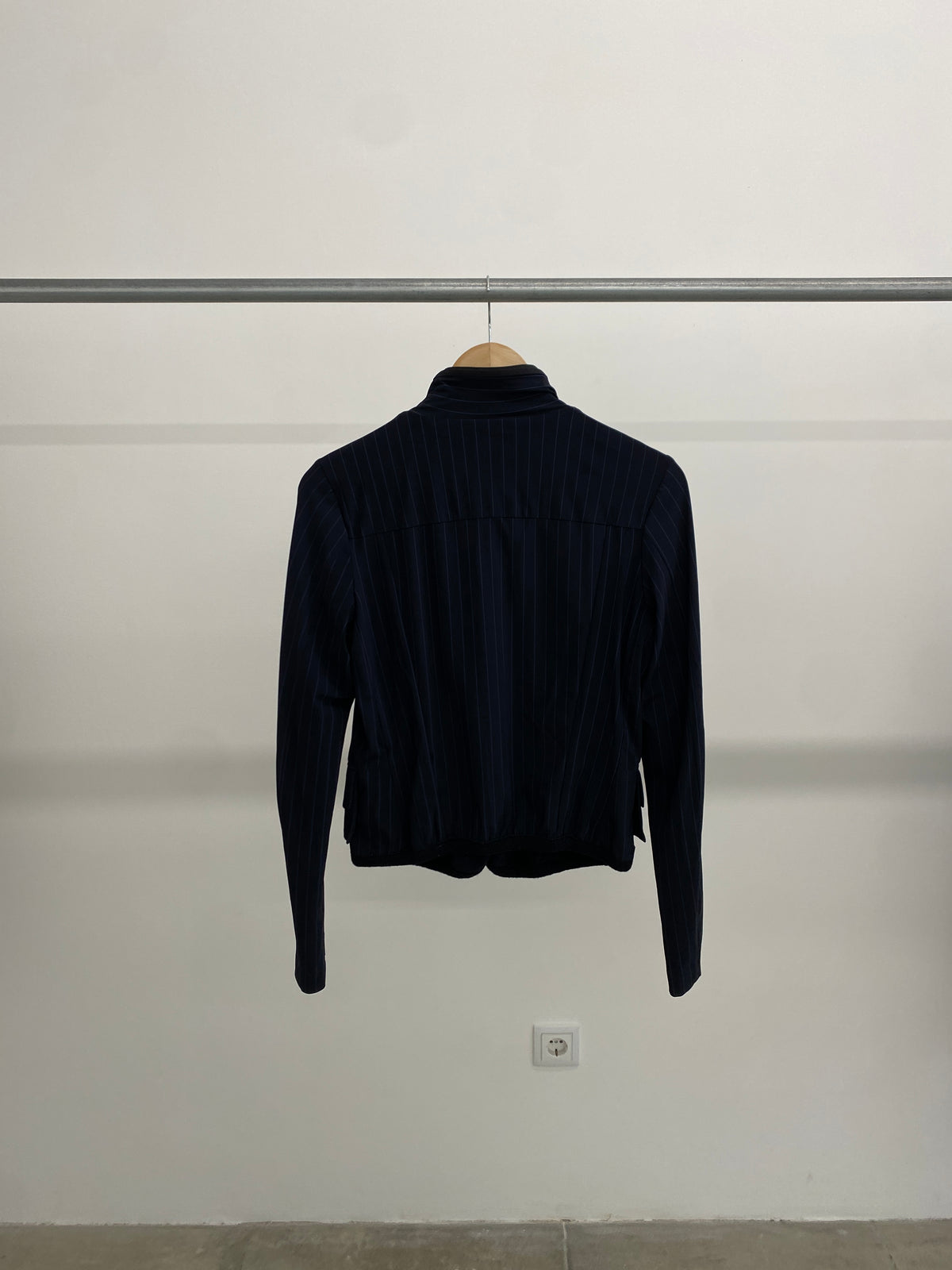 Marithé François Girbaud stripped navy jacket (M)