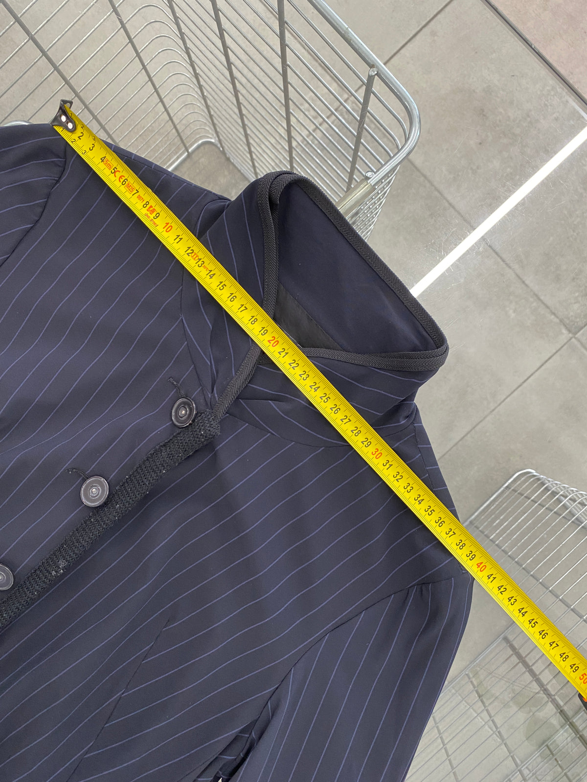 Marithé François Girbaud stripped navy jacket (M)