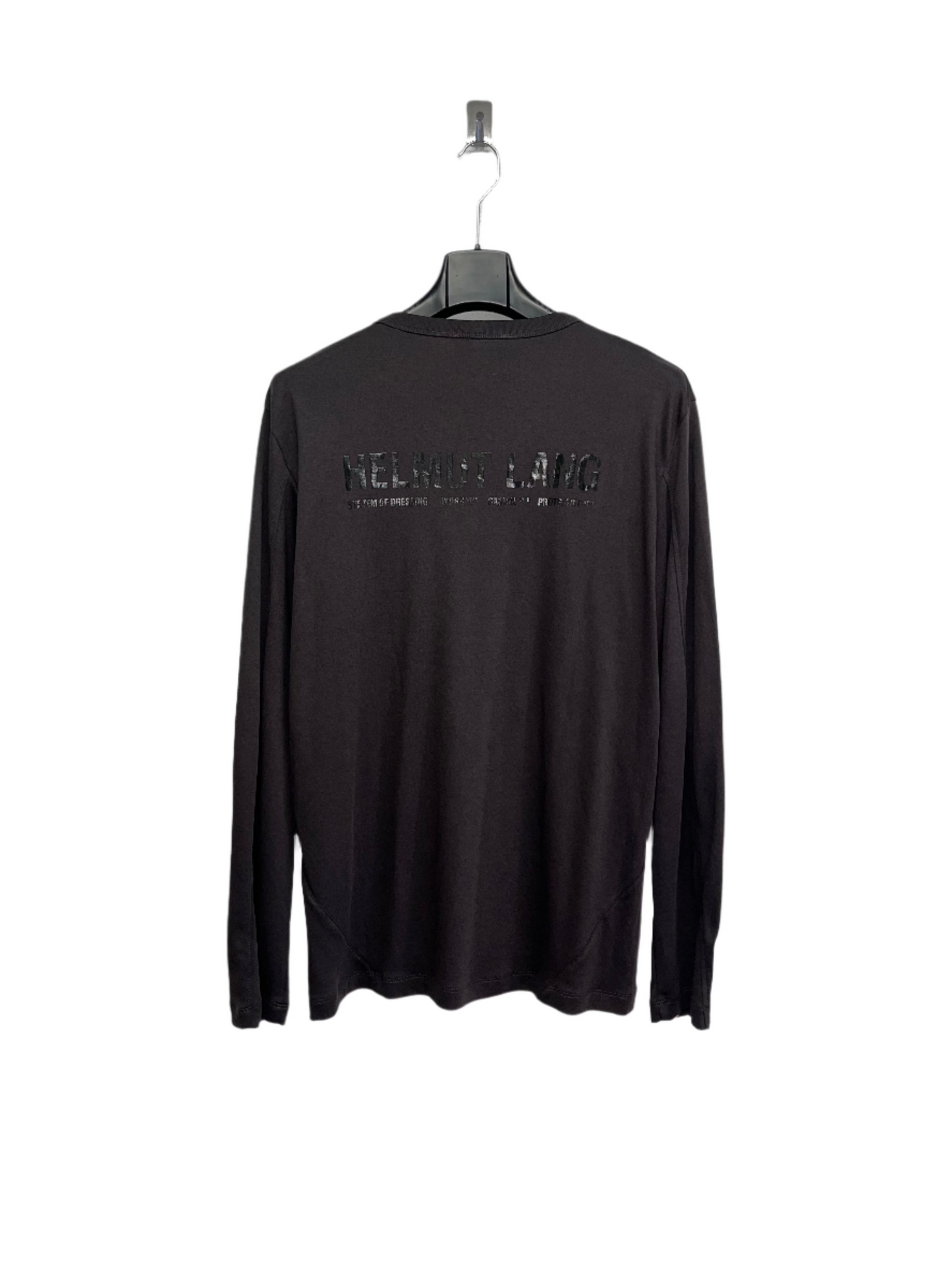 HELMUT LANG grey graphic longsleeve (L)