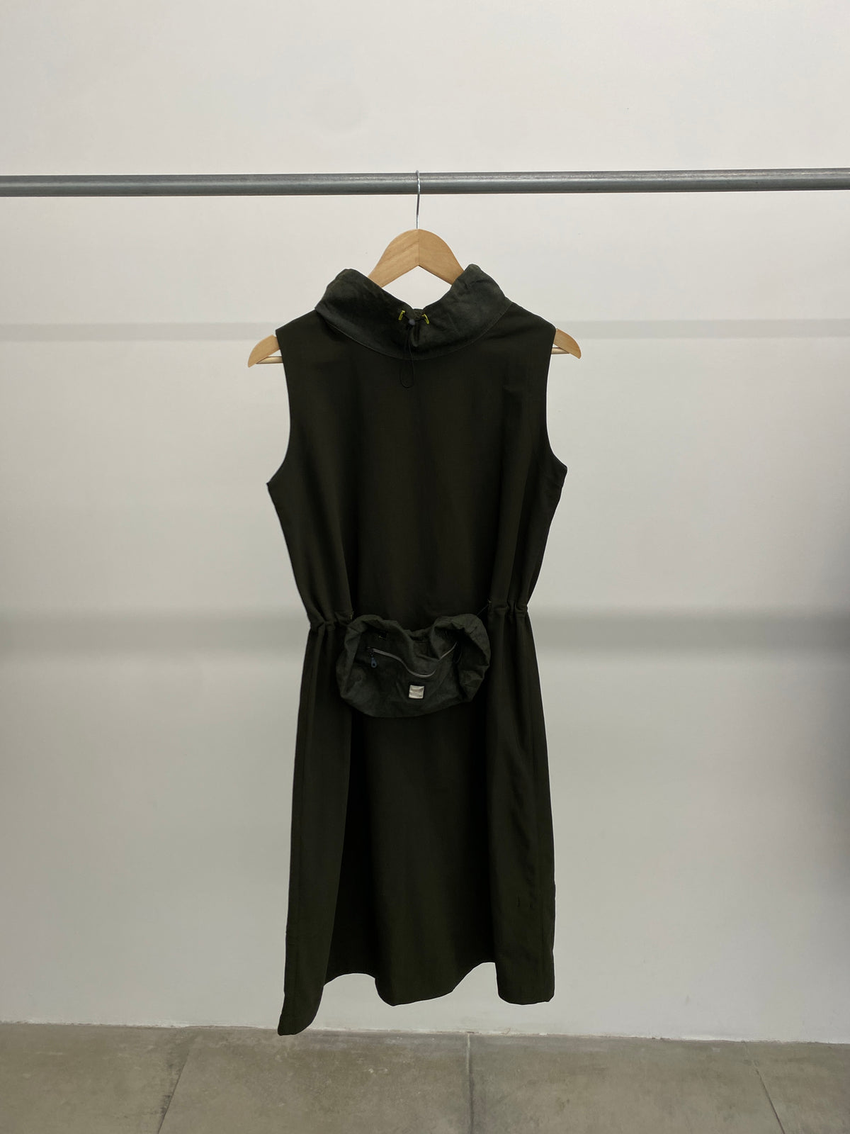 Marithé & François Girbaud green mid-length dress (M)
