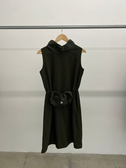 Marithé & François Girbaud green mid-length dress (M)