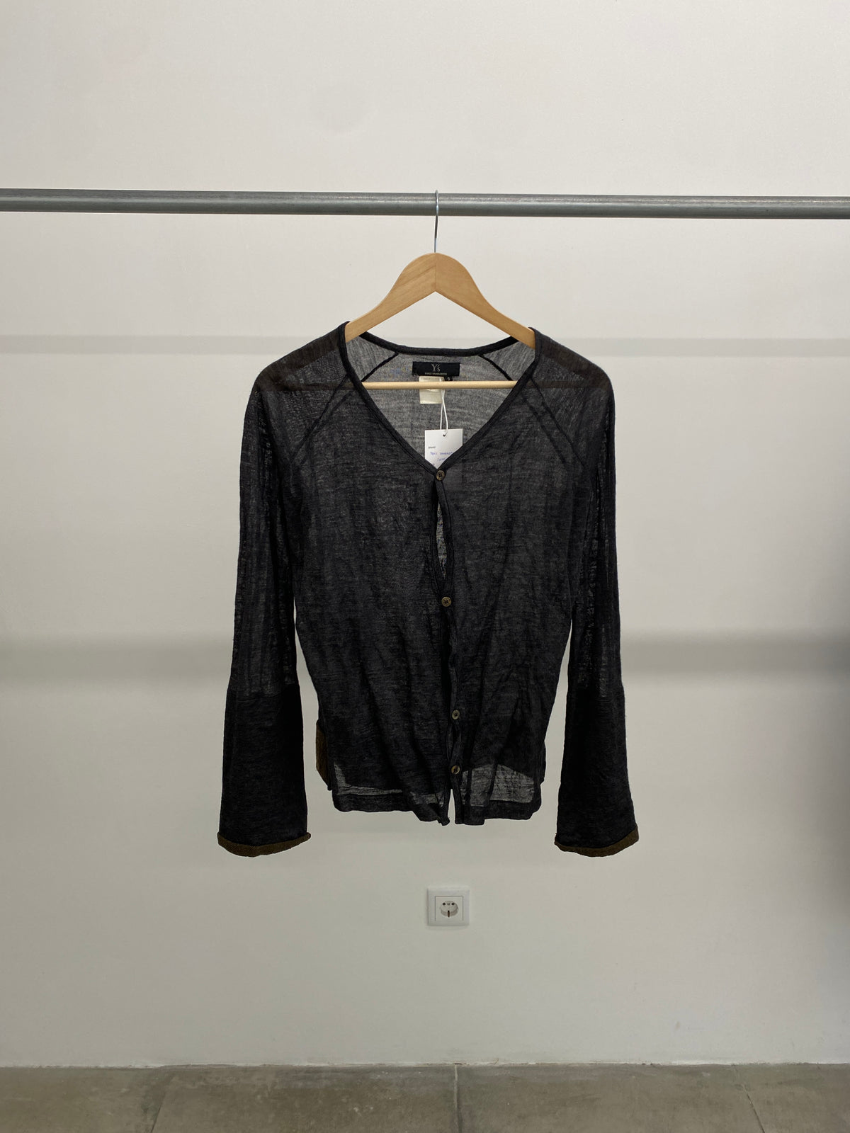 Yohji Yamamoto Y's black wool cardigan (M)