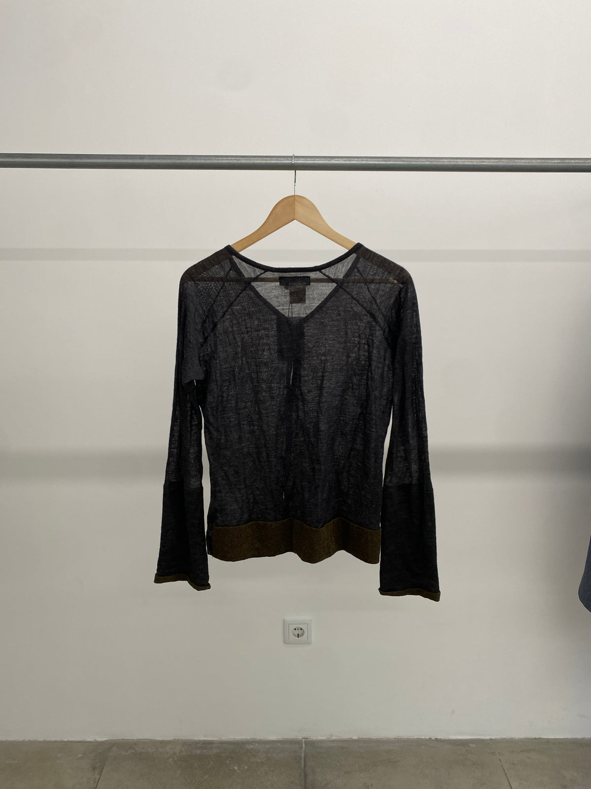 Yohji Yamamoto Y's black wool cardigan (M)