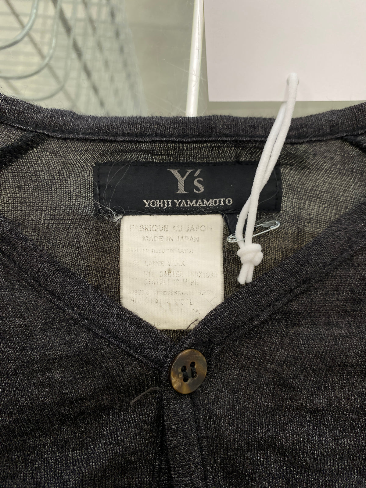 Yohji Yamamoto Y's black wool cardigan (M)
