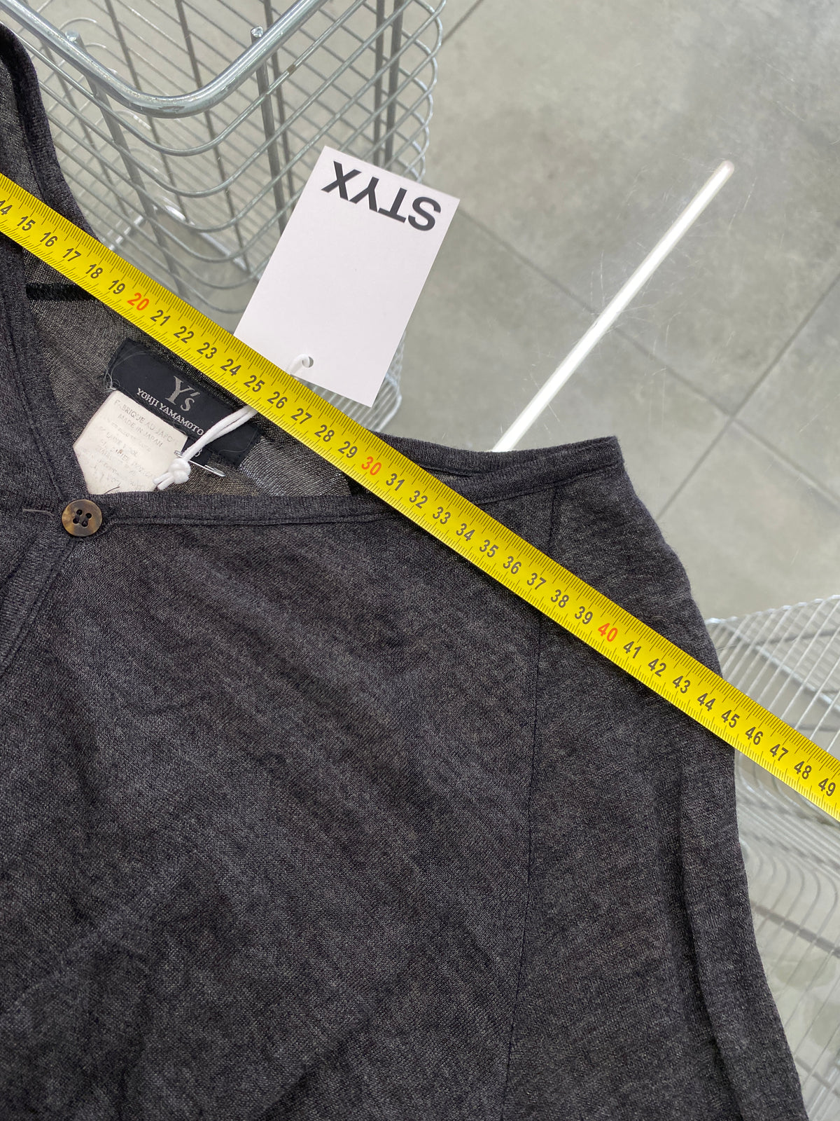 Yohji Yamamoto Y's black wool cardigan (M)