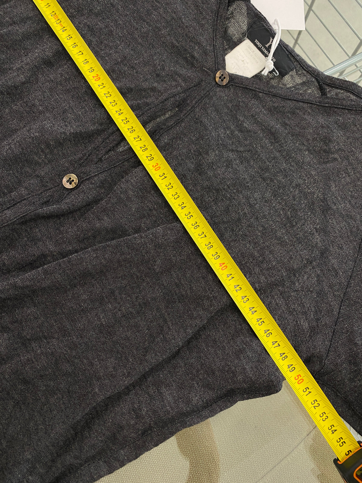 Yohji Yamamoto Y's black wool cardigan (M)