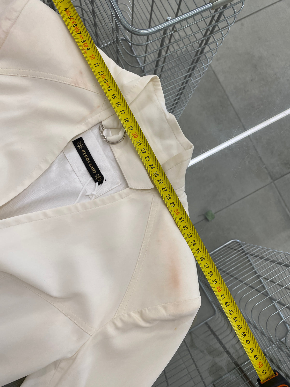 Plein Sud white fitted jacket (S)