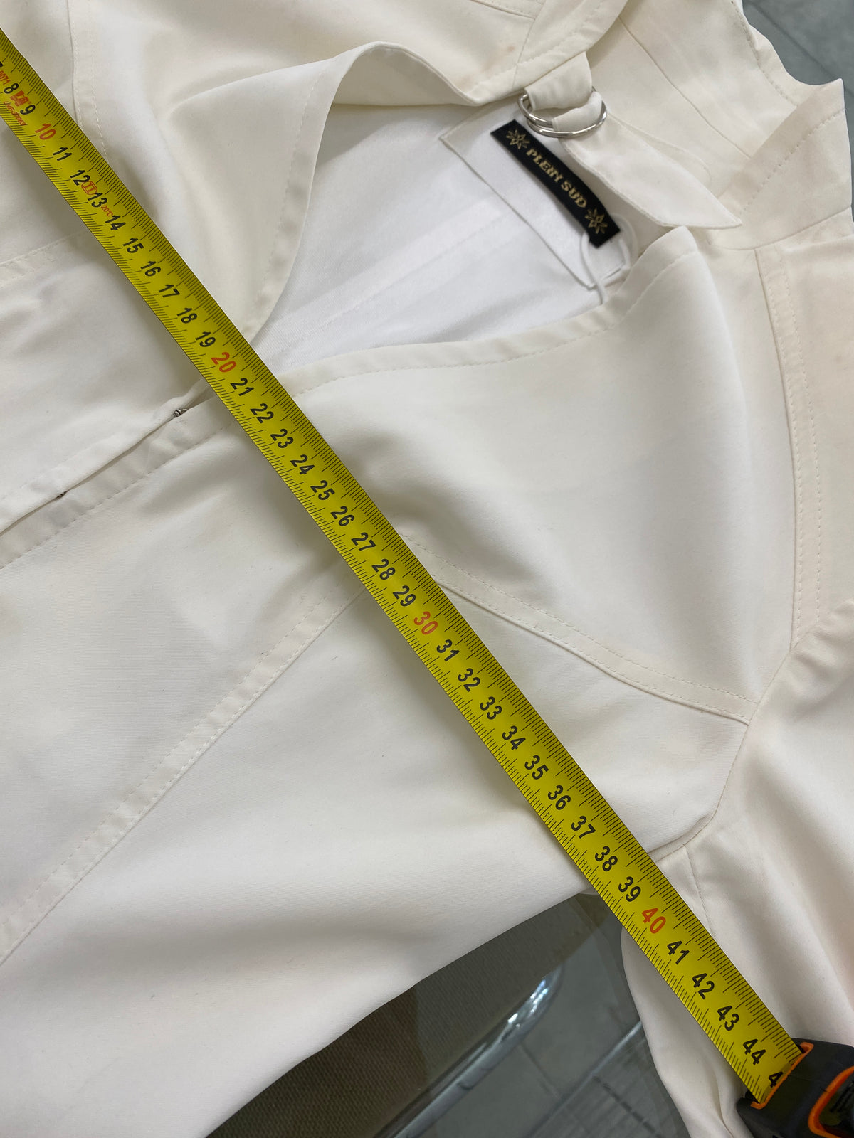 Plein Sud white fitted jacket (S)