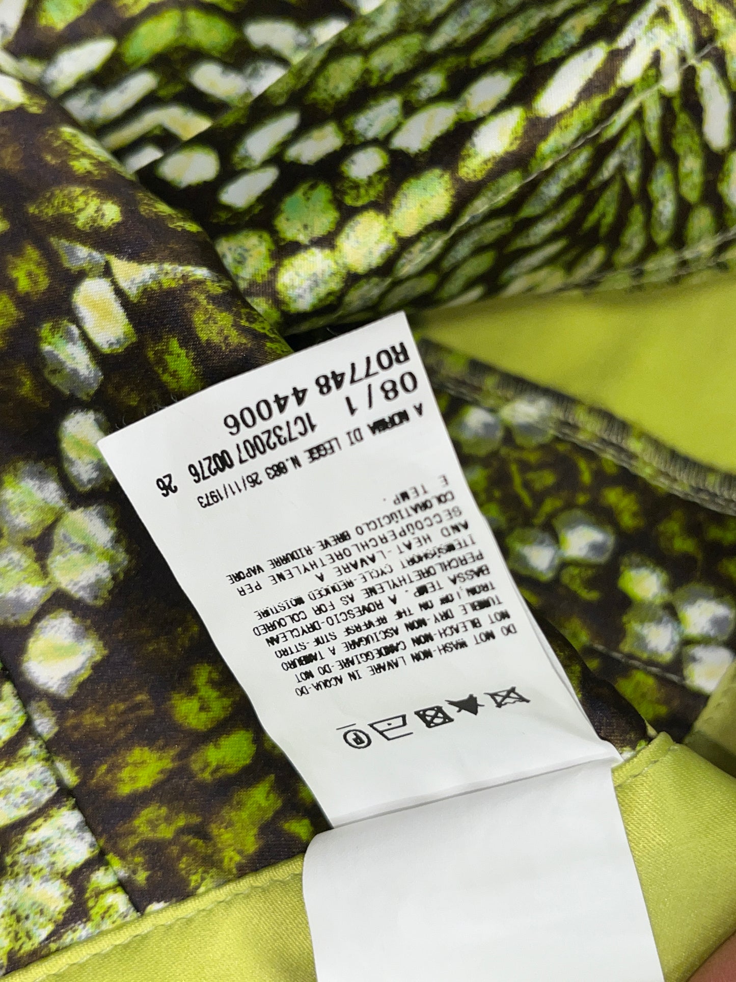 ROBERTO CAVALLI green sleeveless top (L)