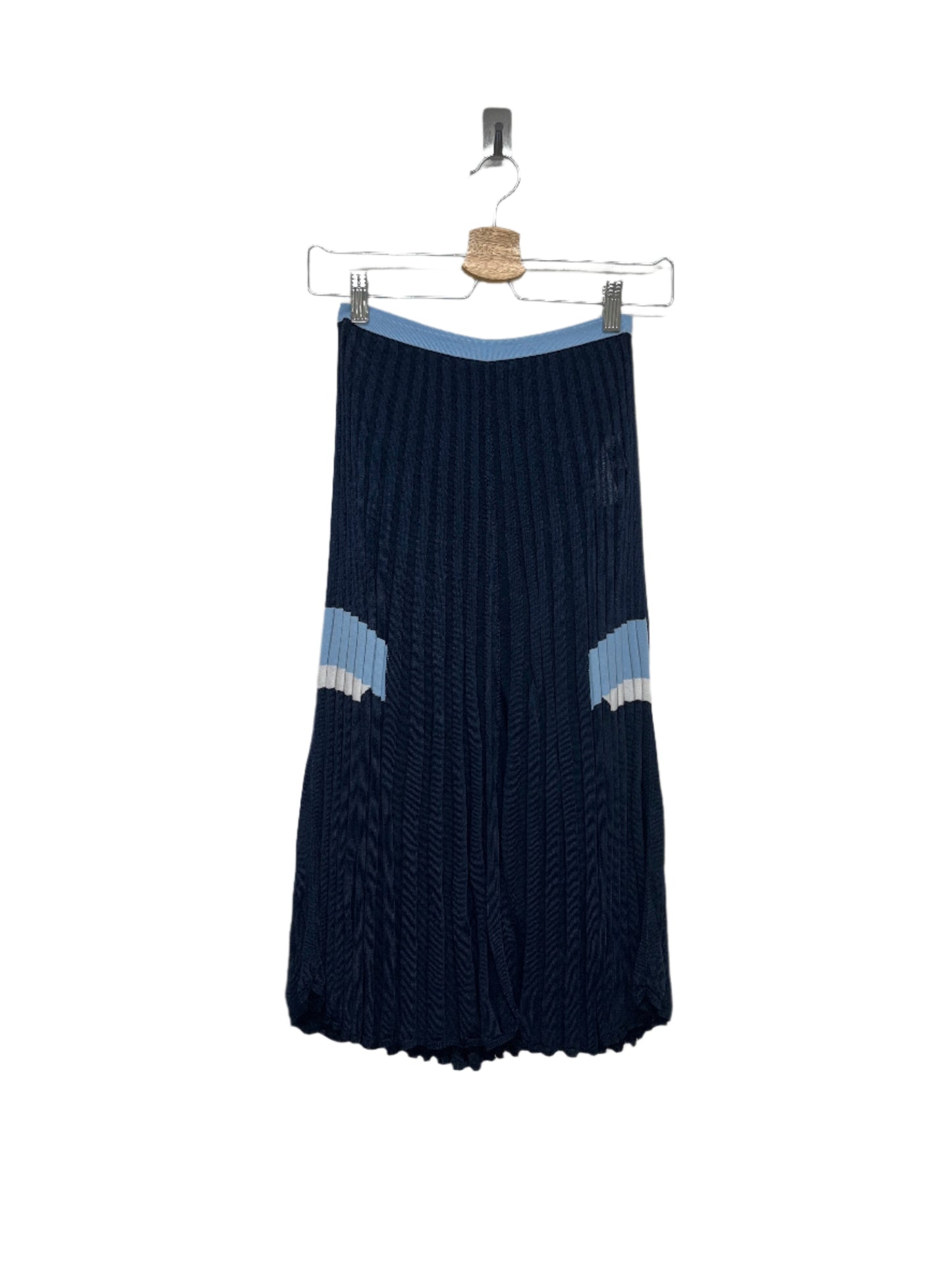 VERSACE pleated navy skirt (XS)