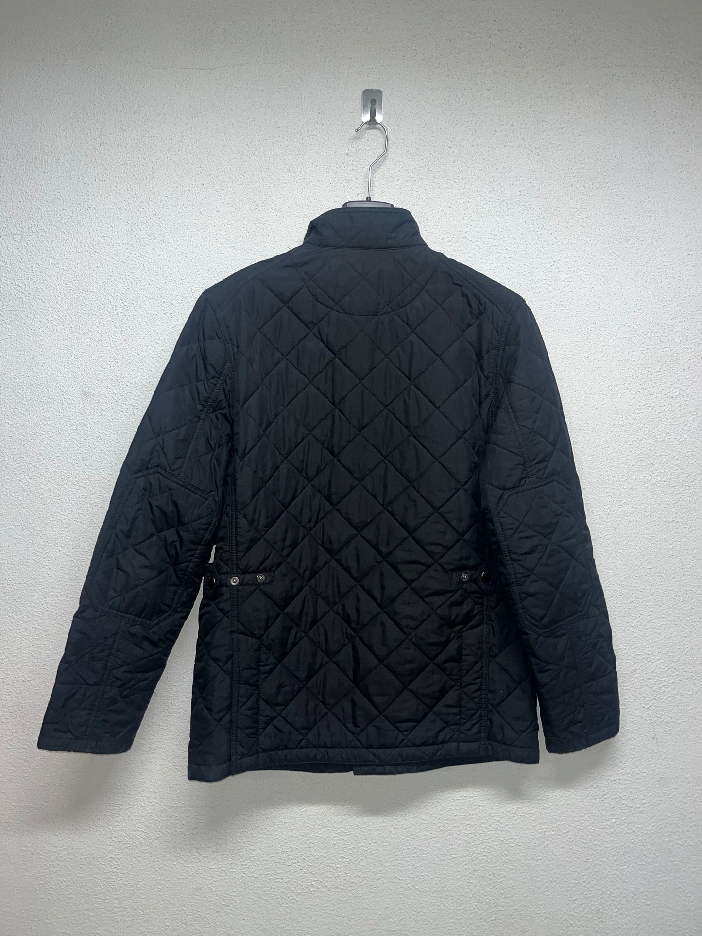 PIERRE CARDIN black nylon biker jacket (S)