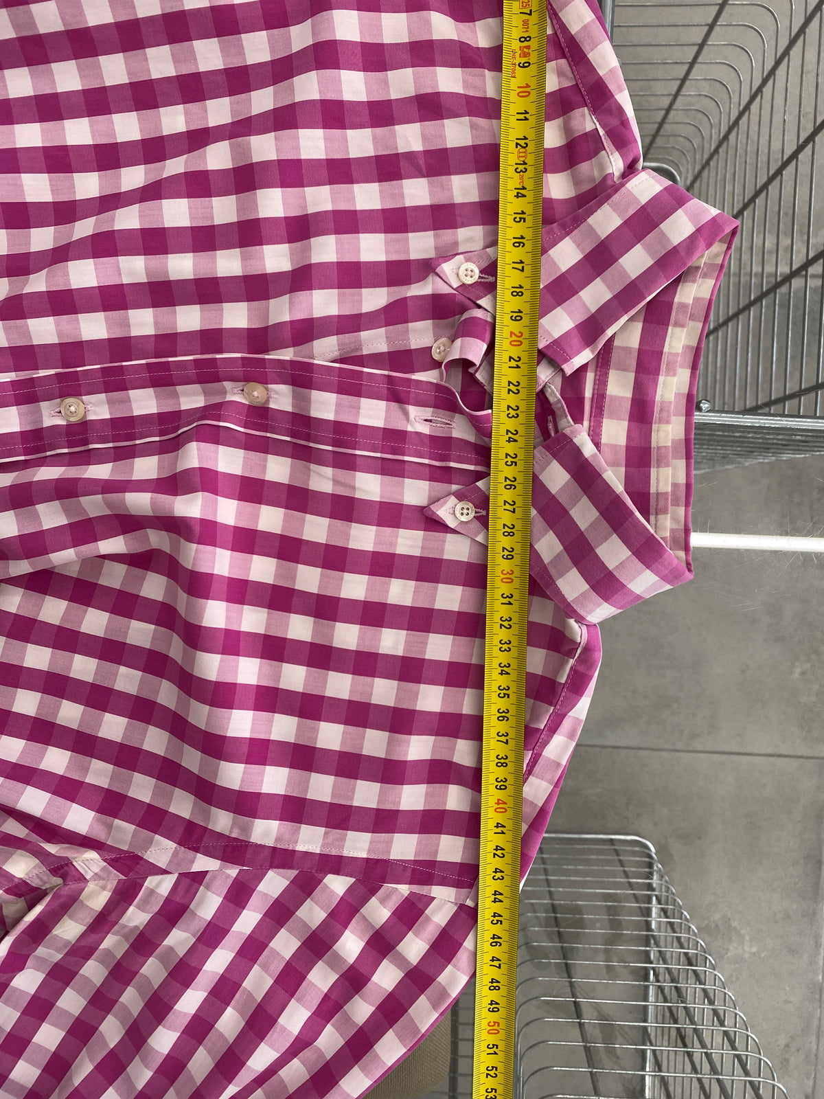 Etro pink check pattern cotton shirt (39)
