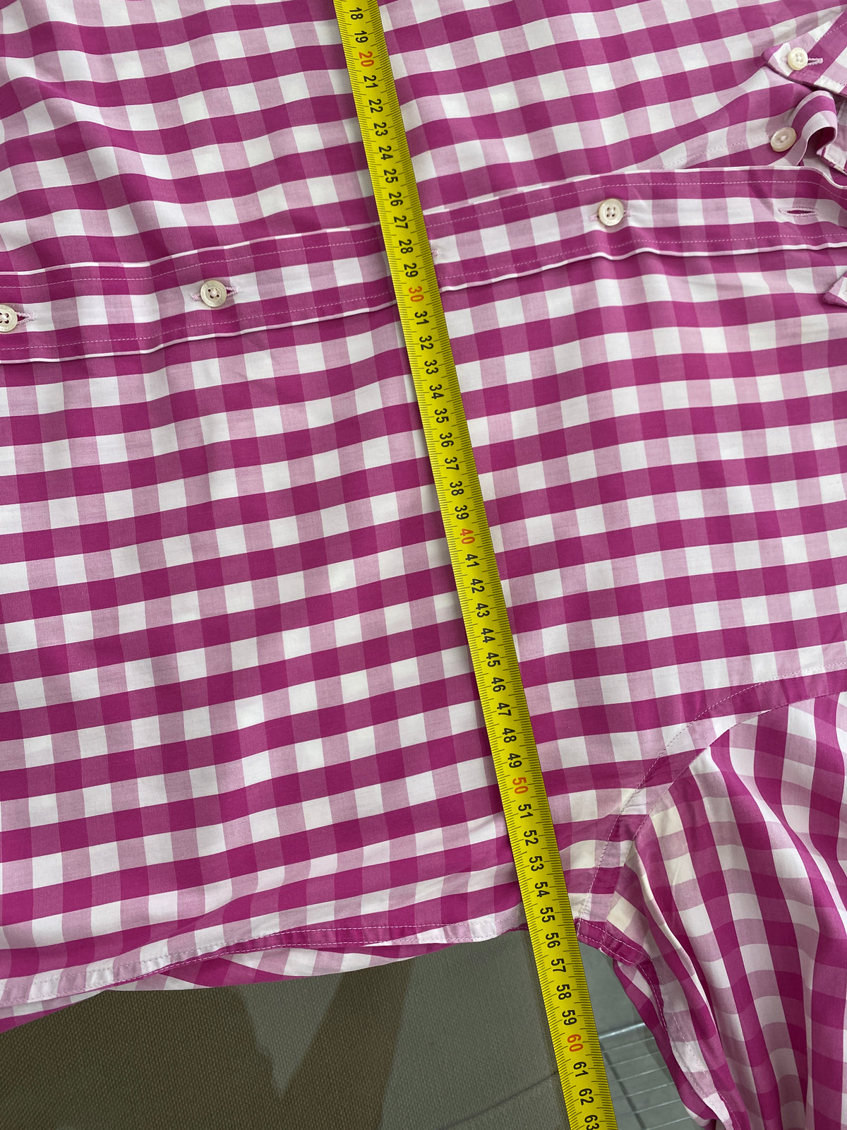 Etro pink check pattern cotton shirt (39)