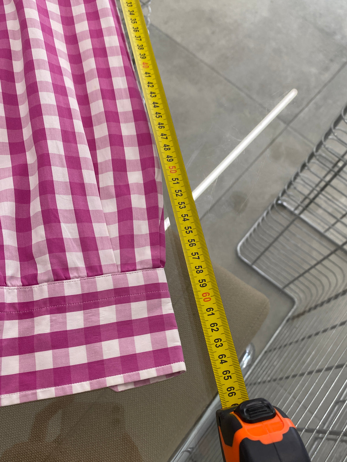 Etro pink check pattern cotton shirt (39)