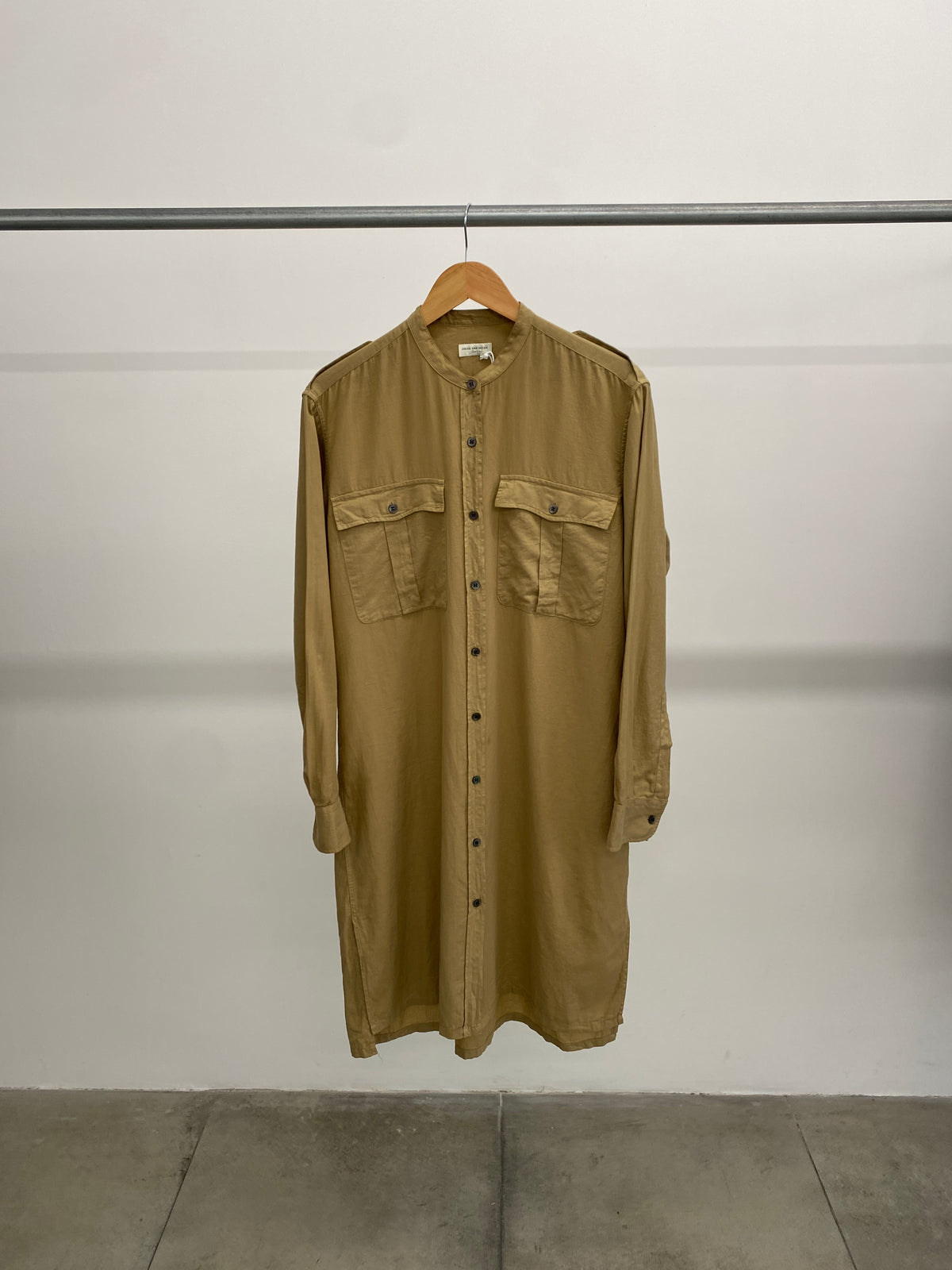 Dries Van Noten camel mid-length dress (L)