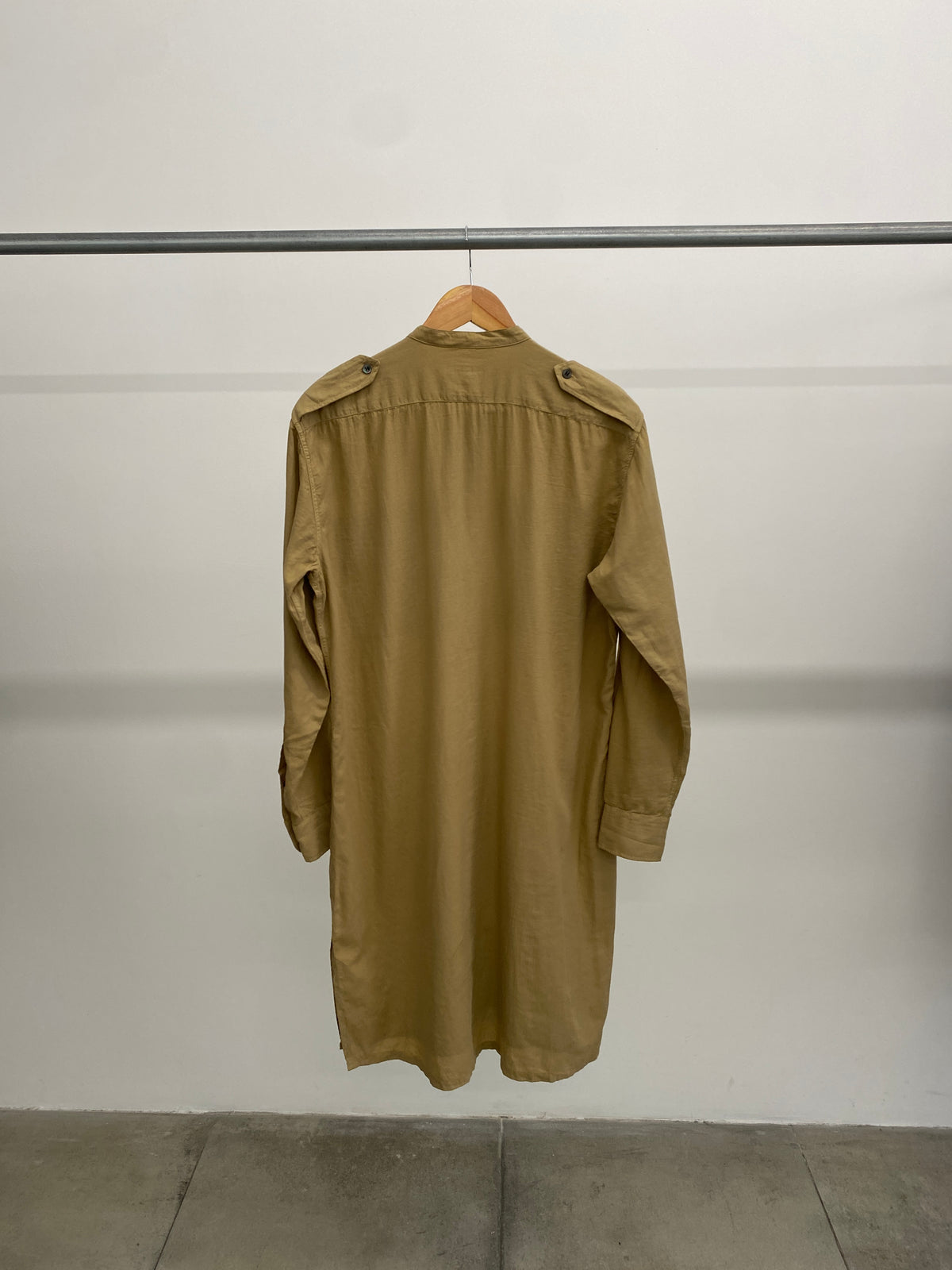 Dries Van Noten camel mid-length dress (L)