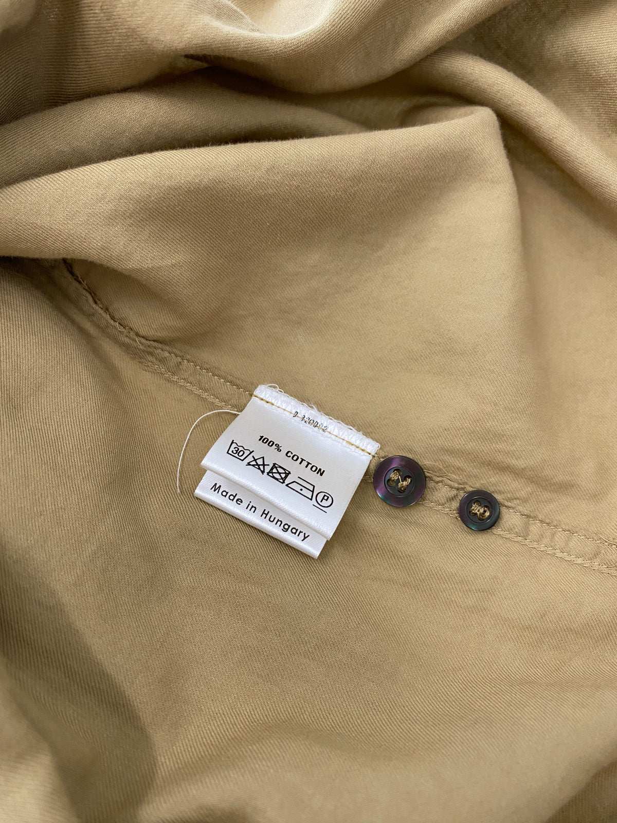 Dries Van Noten camel mid-length dress (L)