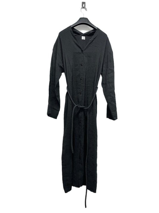 TOTEME black maxi silk and cotton dress (XS/S)